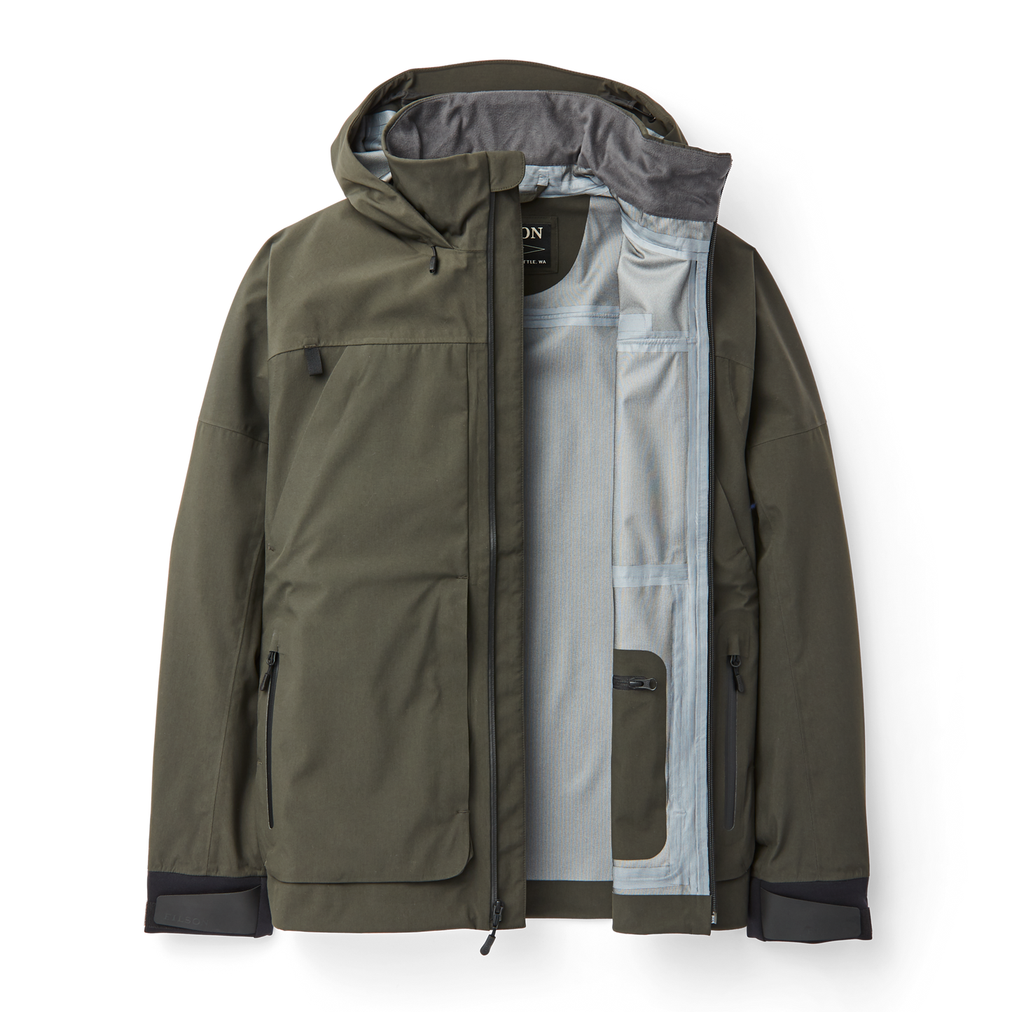 Alternate view of the Filson Skagit Rain Jacket  - Peat