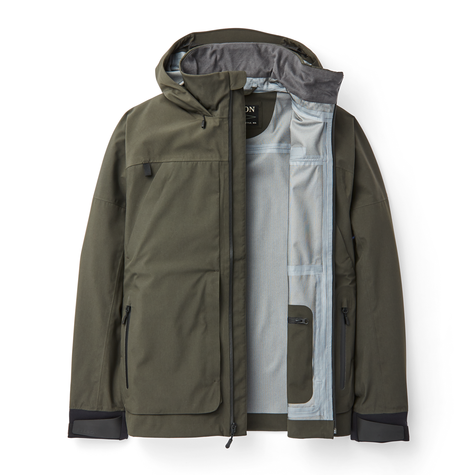 Alternate view of the Filson Skagit Rain Jacket  - Peat