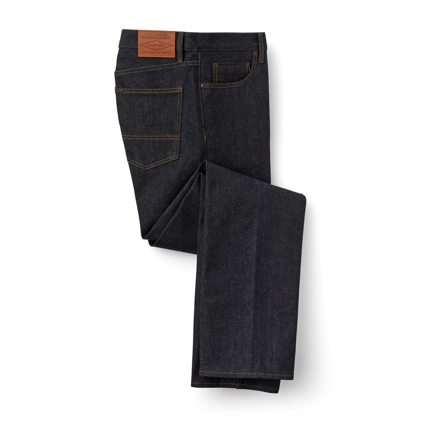 Alternate view of the Filson Husky Jeans - Raw Indigo