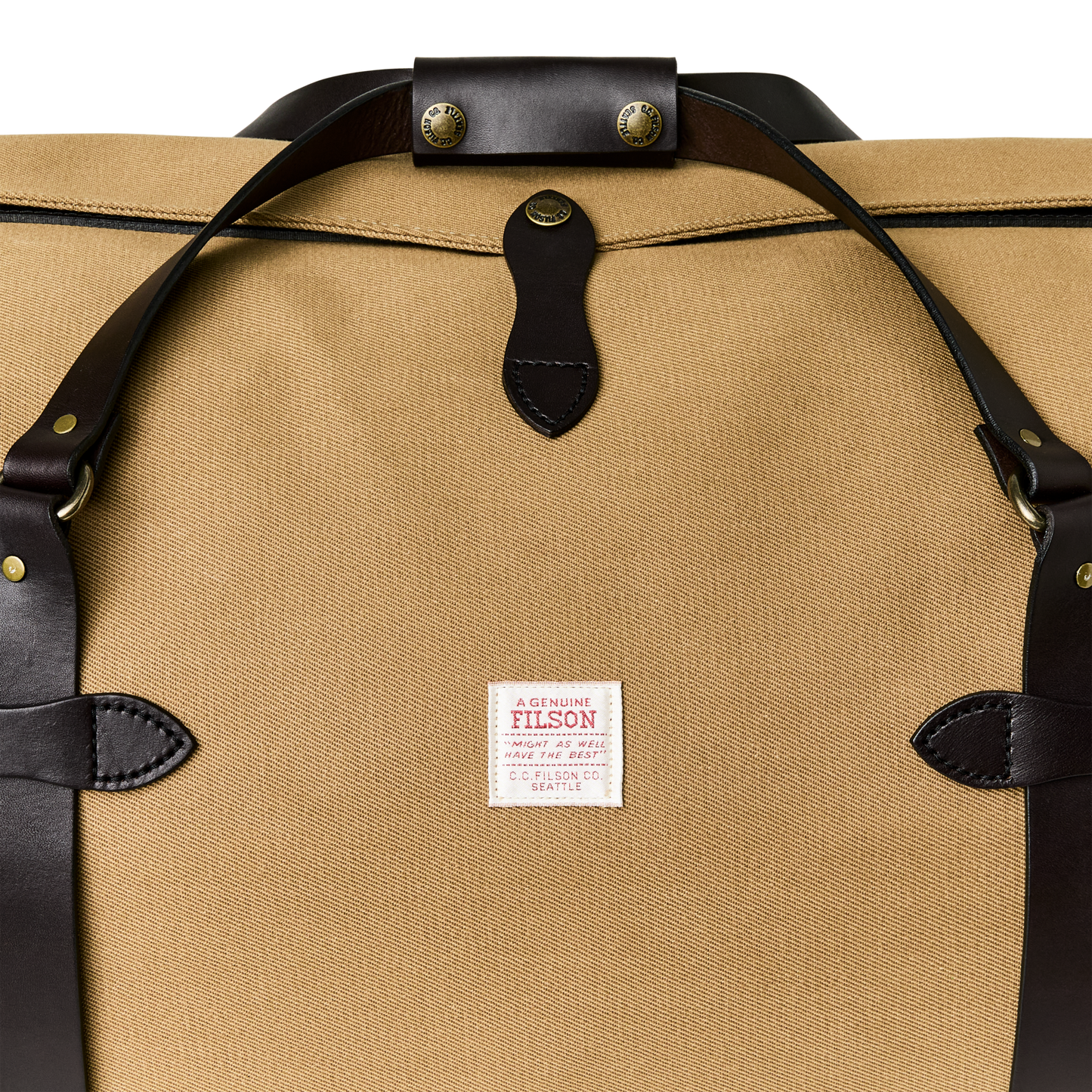 Alternate view of the Filson Large Rugged Twill Duffle Bag - Tan