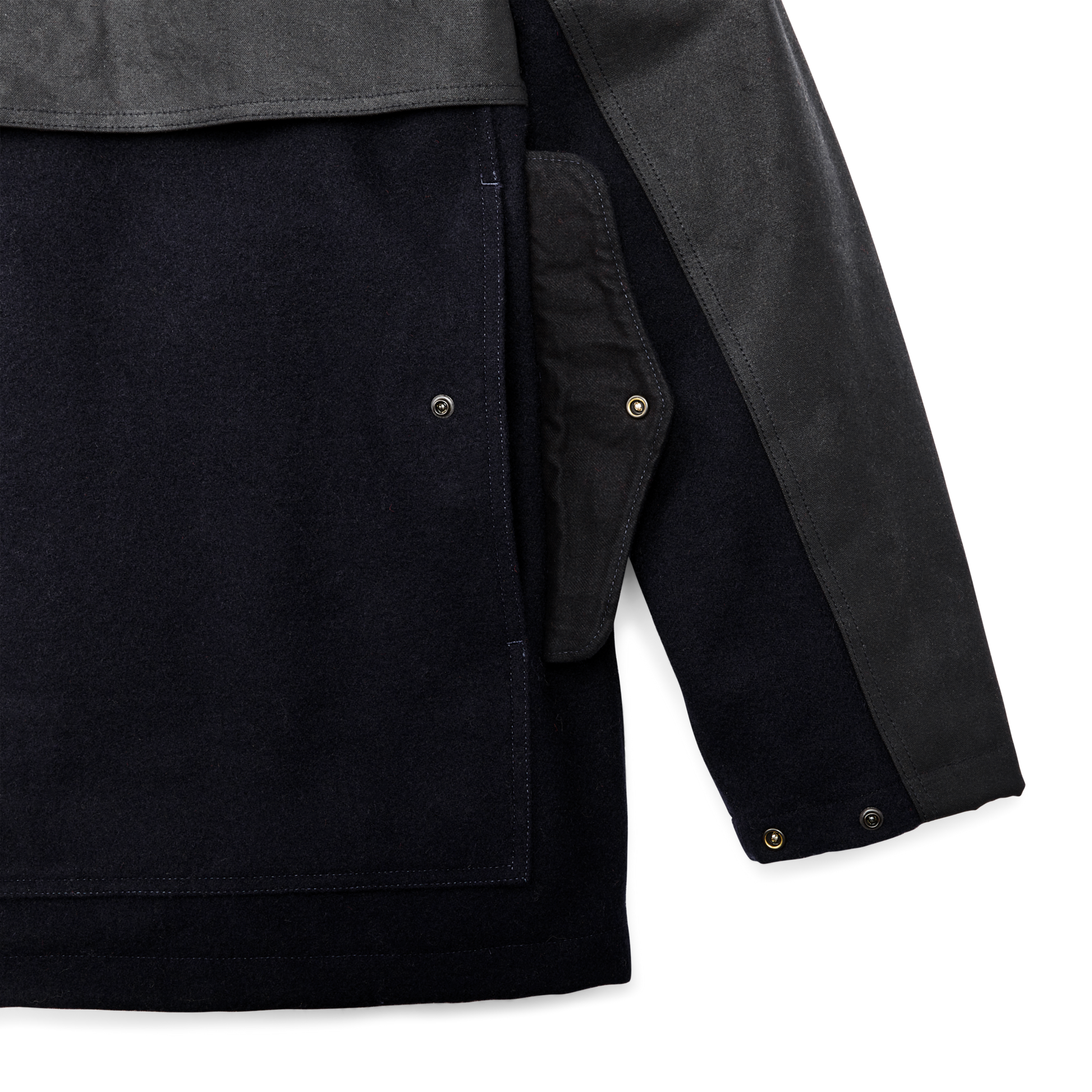 Alternate view of the Filson Mackinaw Wool Double Coat  - Dark Navy