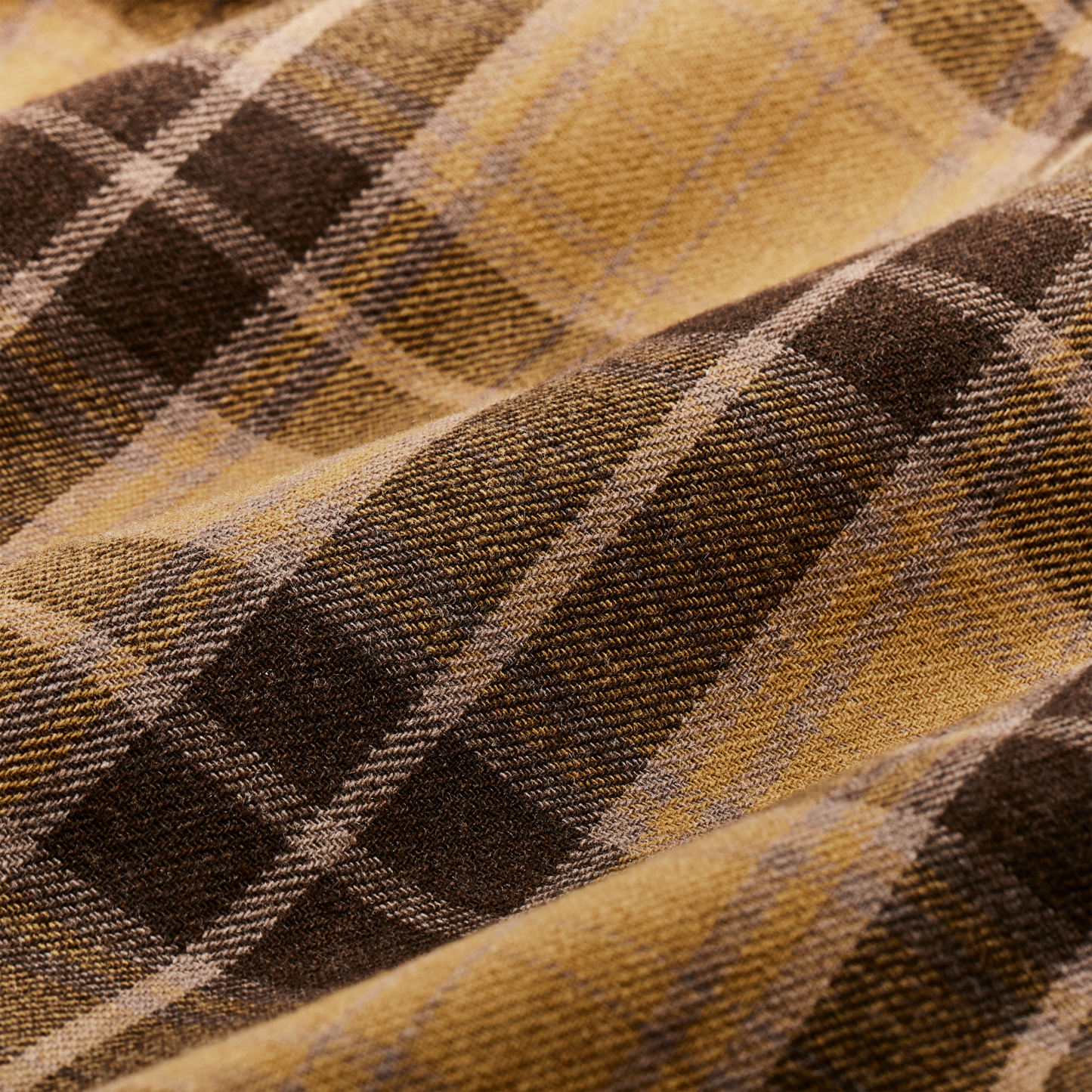 Alternate view of the Filson Buckner Wool Camp Shirt - Ochre / Faded Brown Plaid