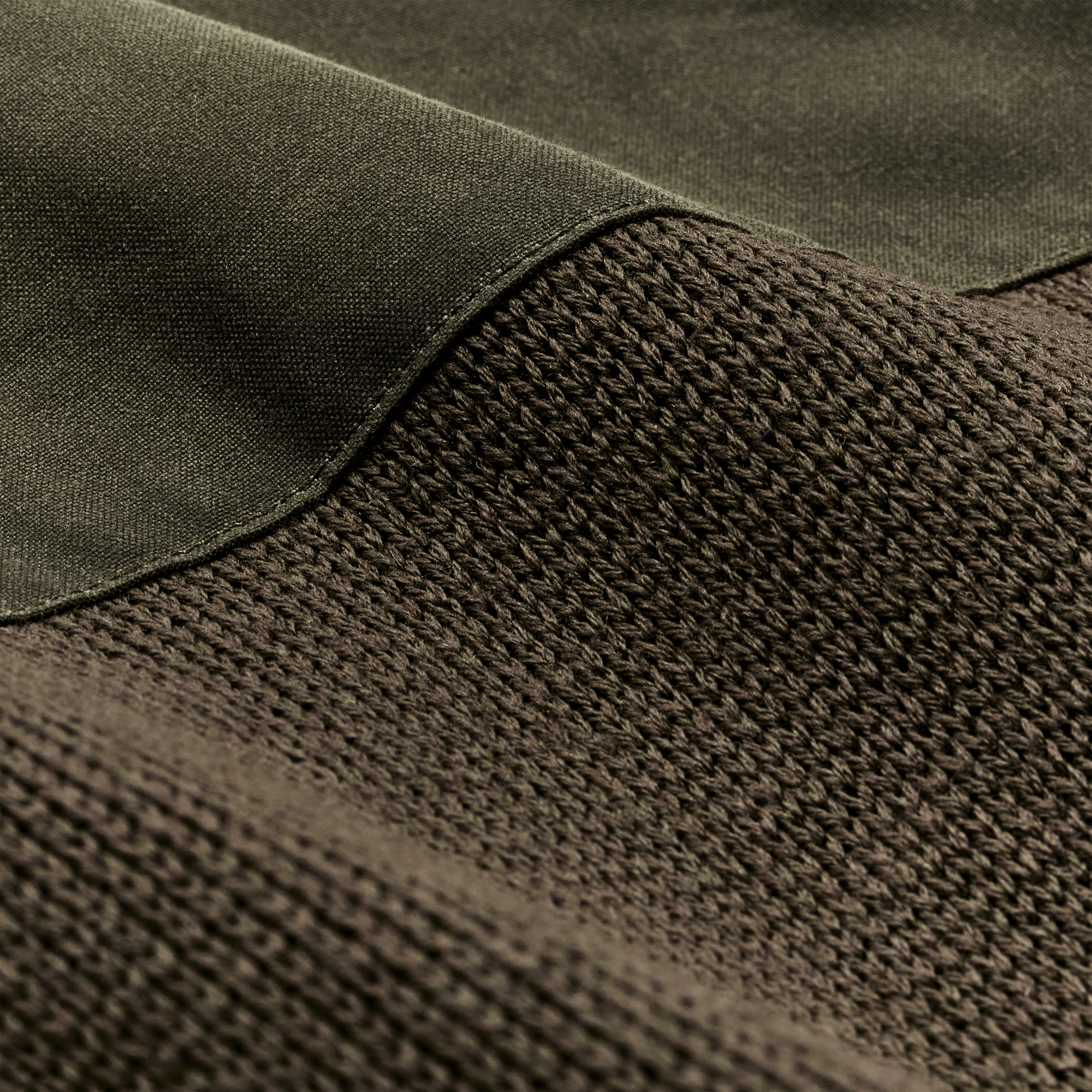 Alternate view of the Filson Henley Guide Sweater - Peat Green