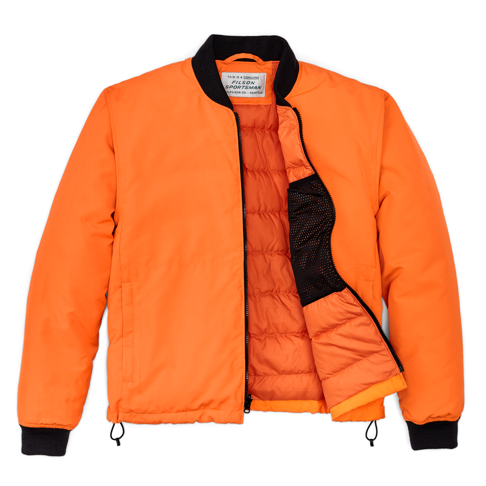 Alternate view of the Filson Down Liner Jacket - Blaze Orange