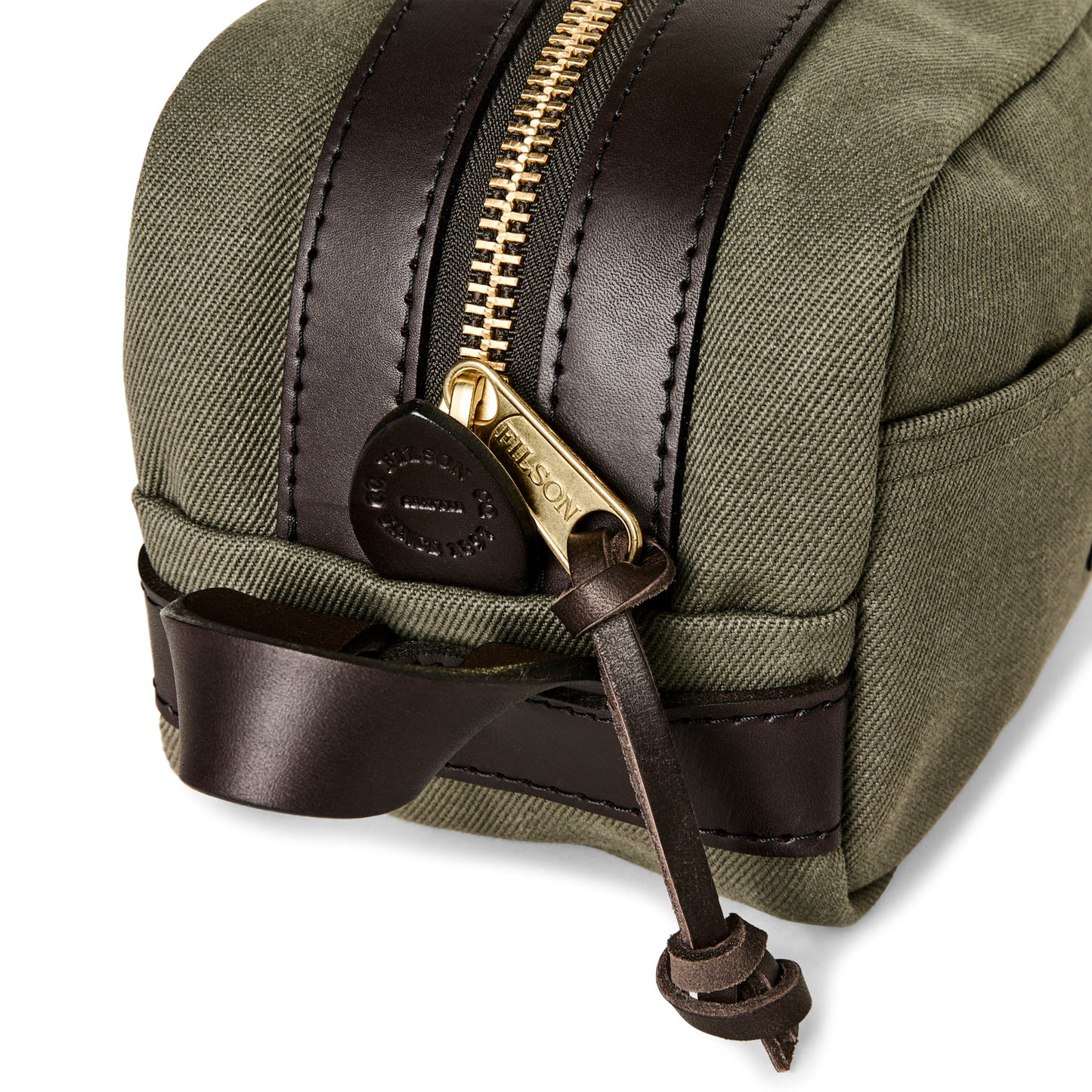 Alternate view of the Filson Rugged Twill Travel Kit - Otter Green