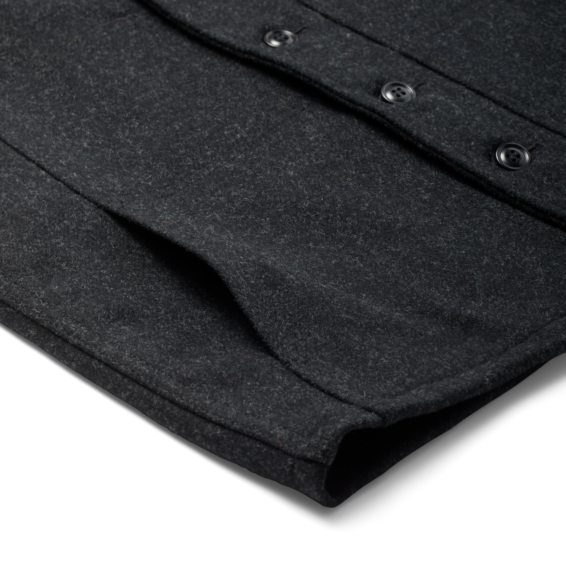 Alternate view of the Filson Mackinaw Wool Vest - Charcoal