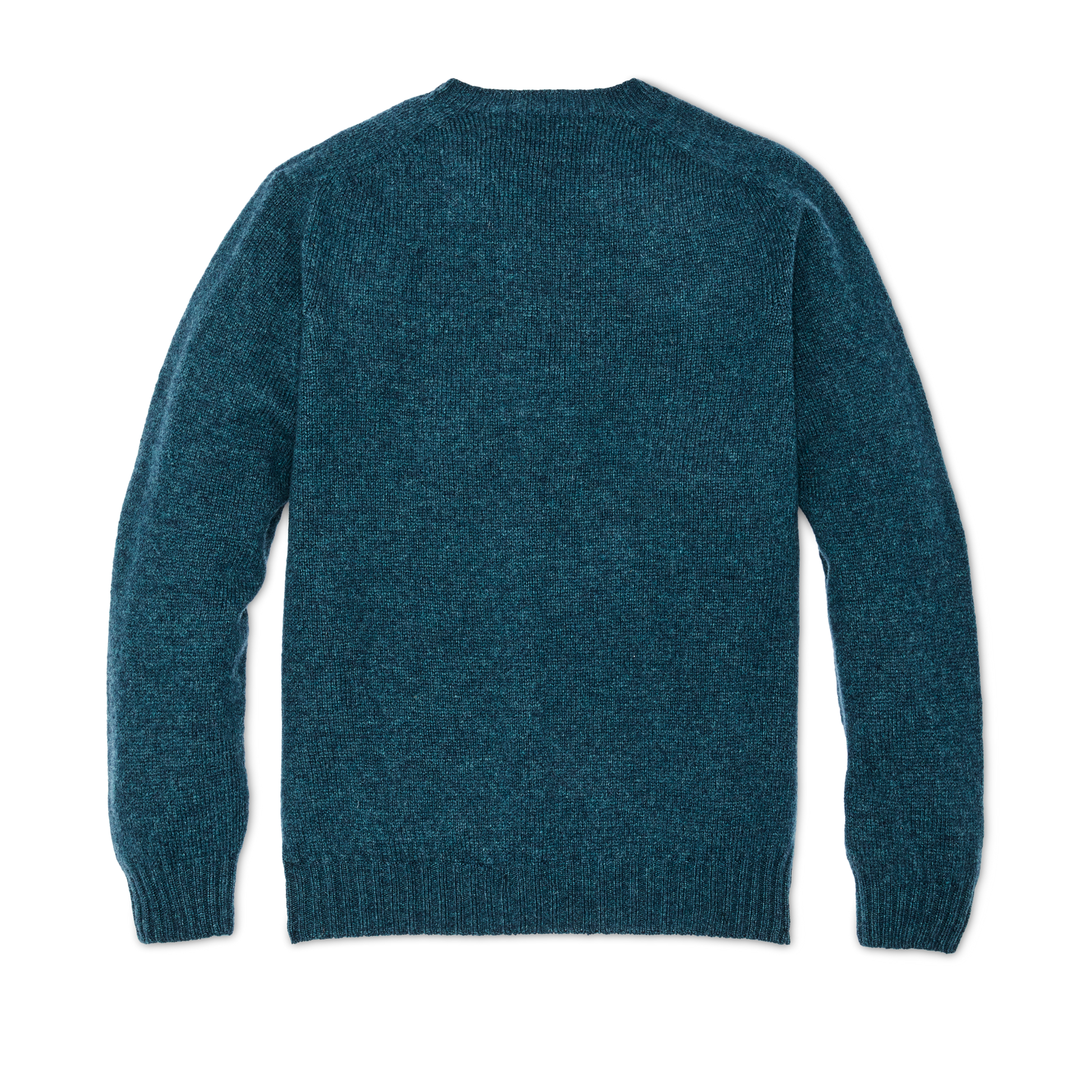 Alternate view of the Filson Shetland 5-gauge Wool Sweater - Pine Blue