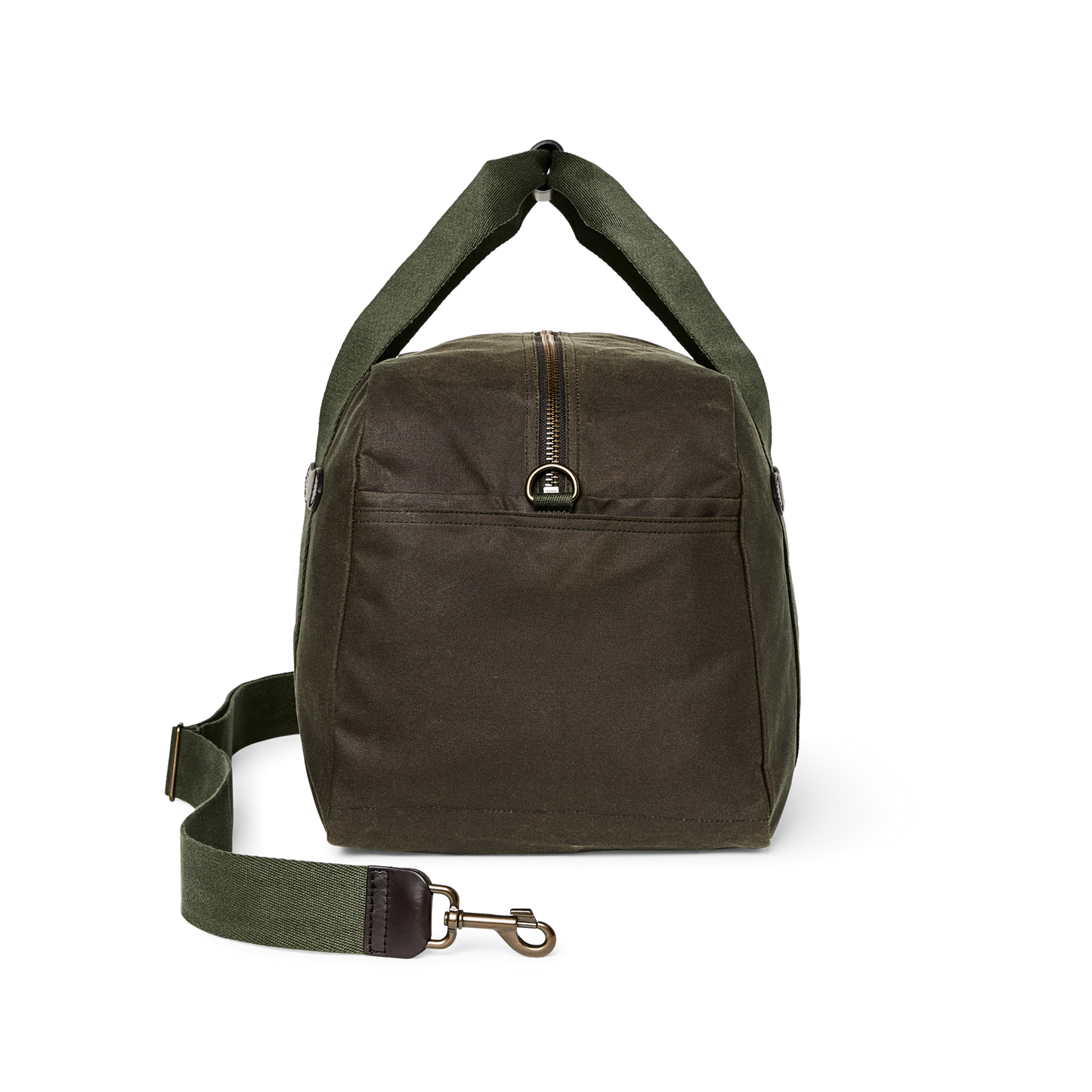 Alternate view of the Filson Medium Tin Cloth Duffle Bag - Otter Green