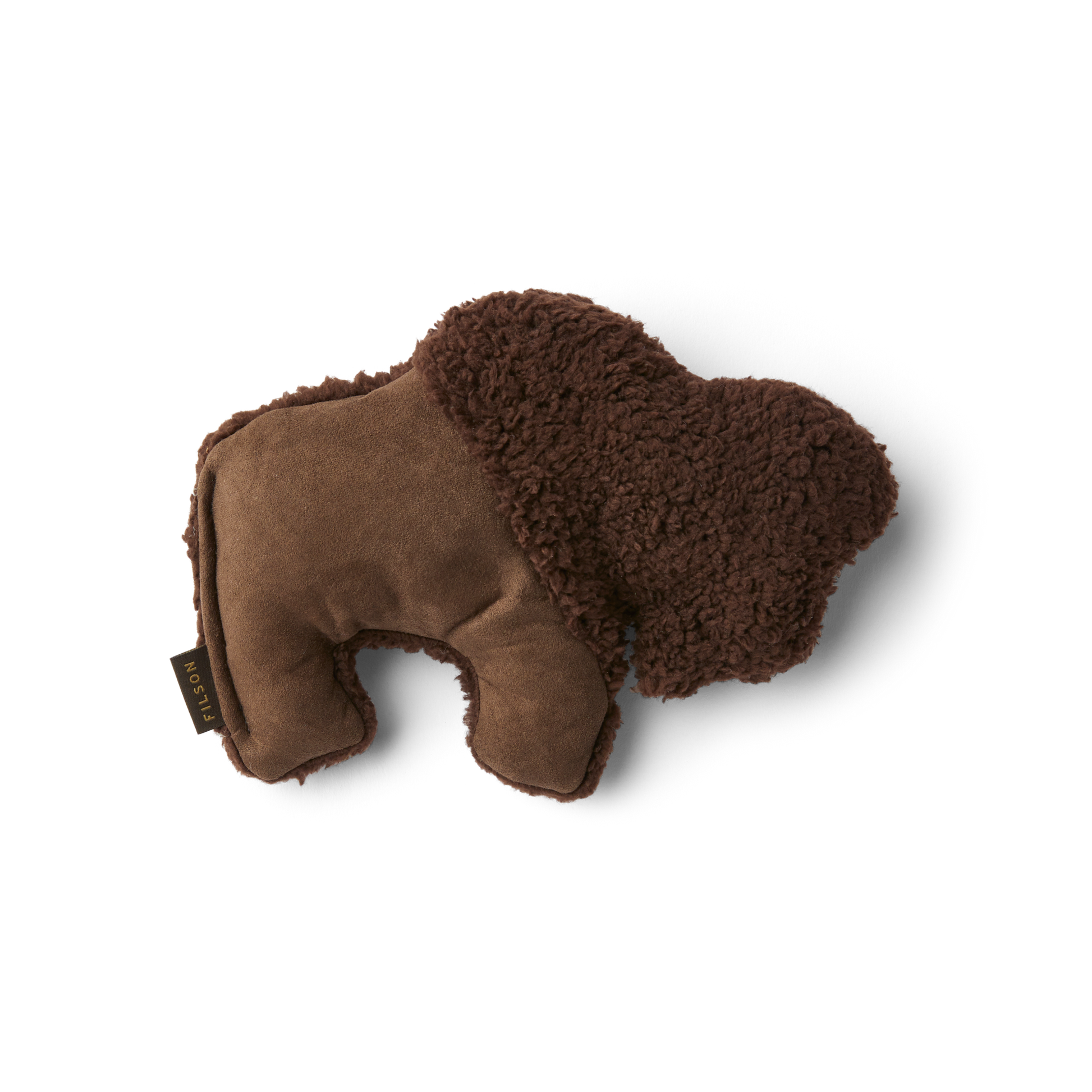 Alternate view of the Filson Bison Dog Toy - Brown