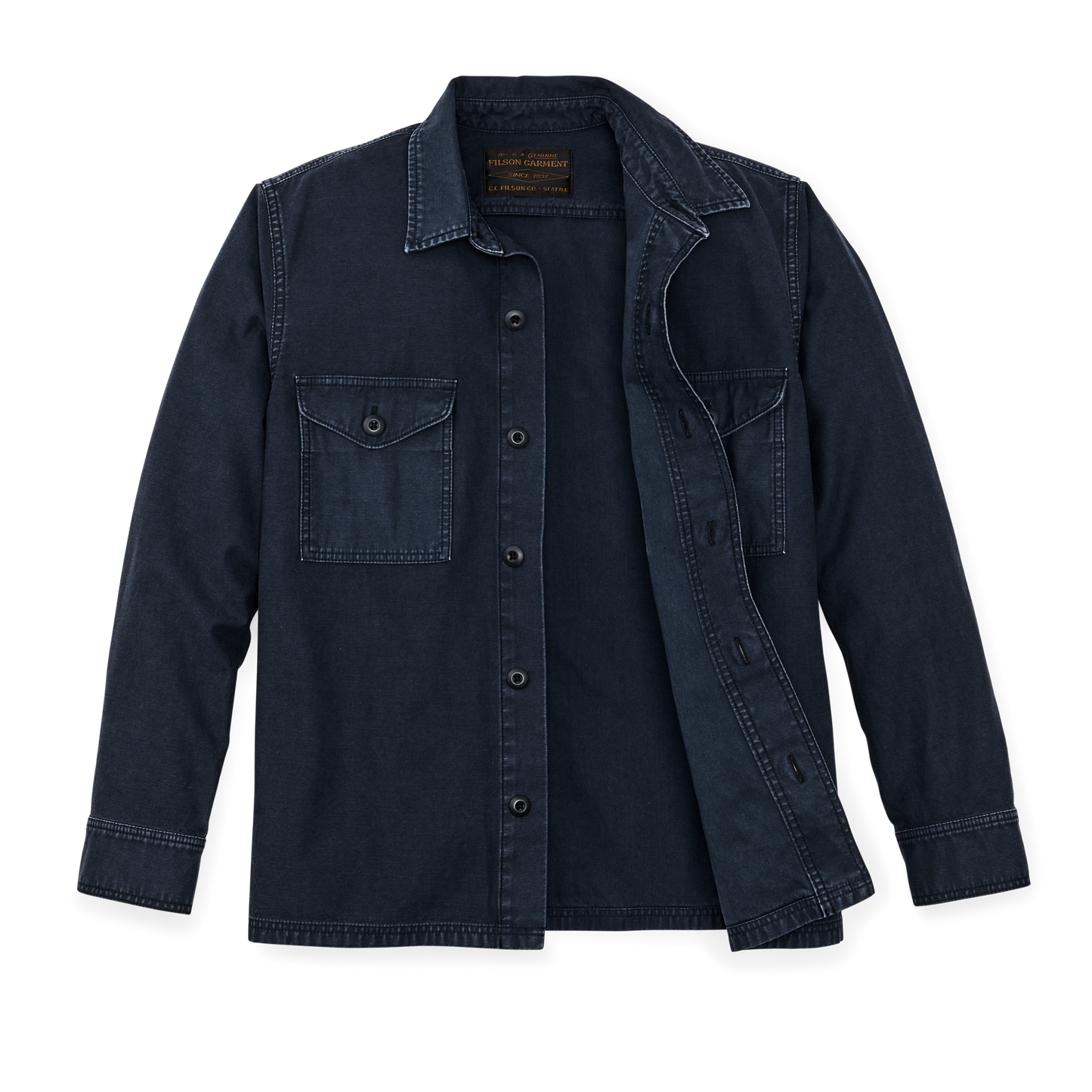 Alternate view of the Filson Field Jac-shirt - Blue Mussel