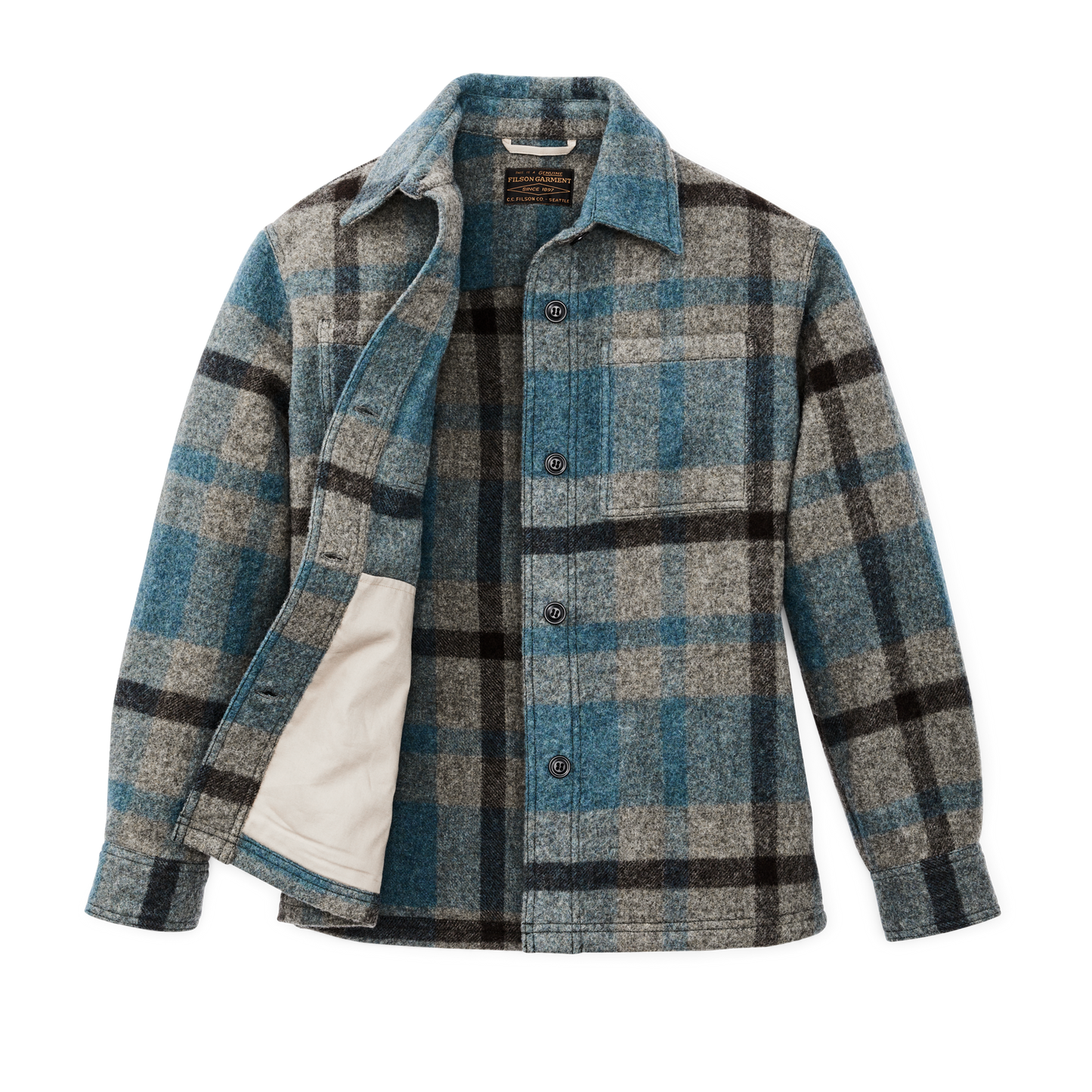 Alternate view of the Filson Women's Wool Overshirt - Ballard Plaid