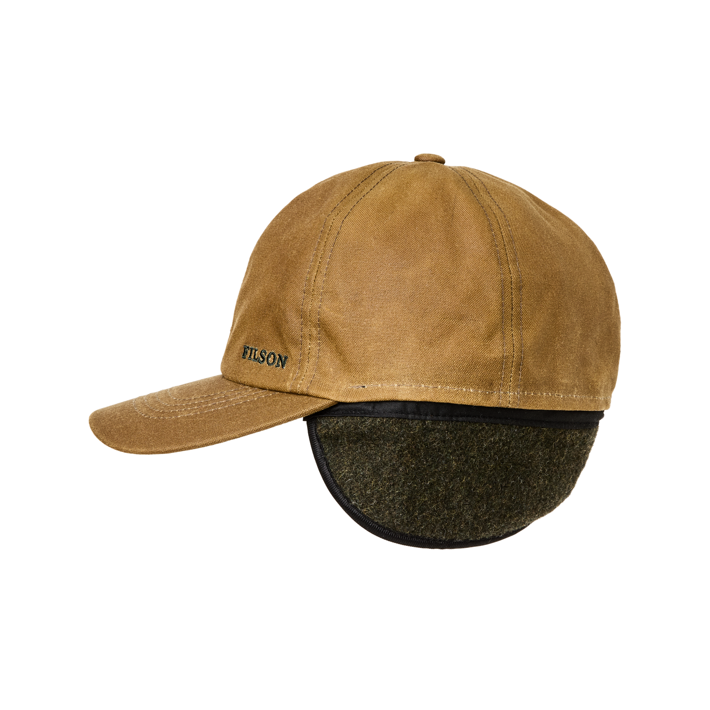 Alternate view of the Filson Insulated Tin Cloth Cap - Dark Tan