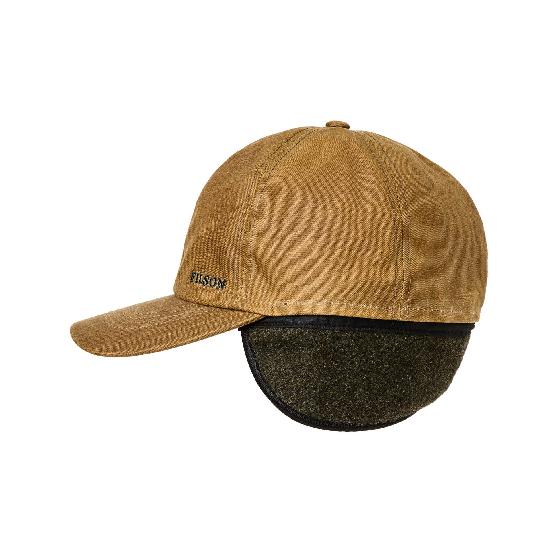 Alternate view of the Filson Insulated Tin Cloth Cap - Dark Tan