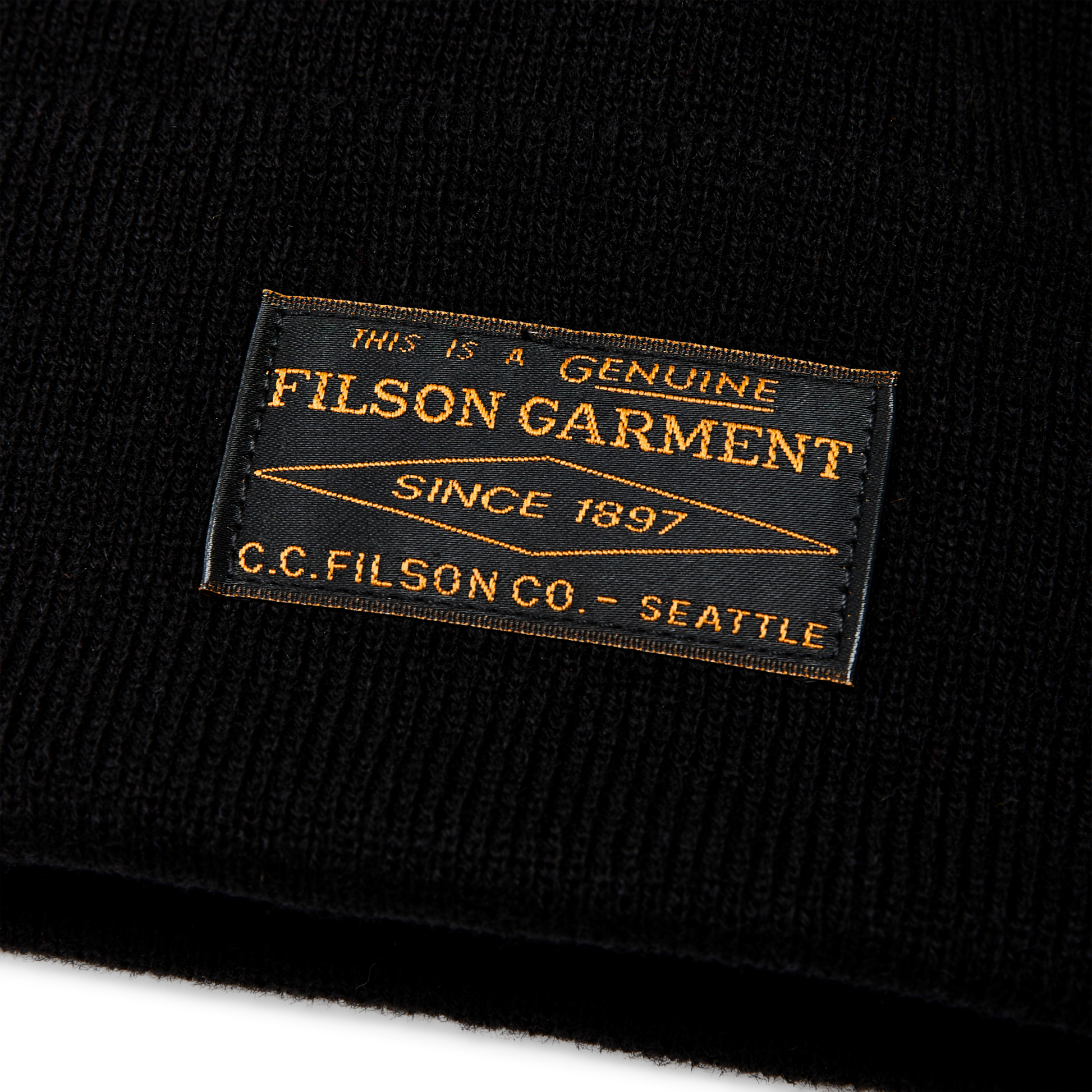 Alternate view of the Filson Ballard Watch Cap - Black