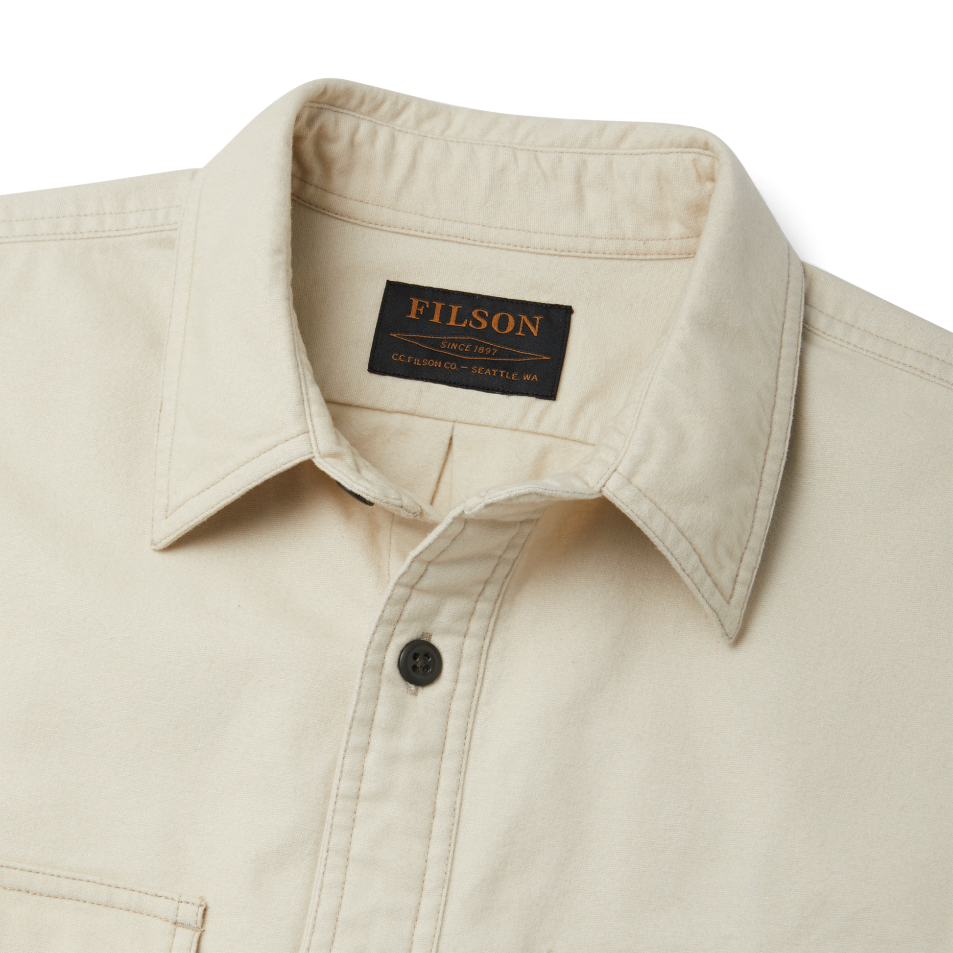 Alternate view of the Filson Field Flannel Shirt - Natural