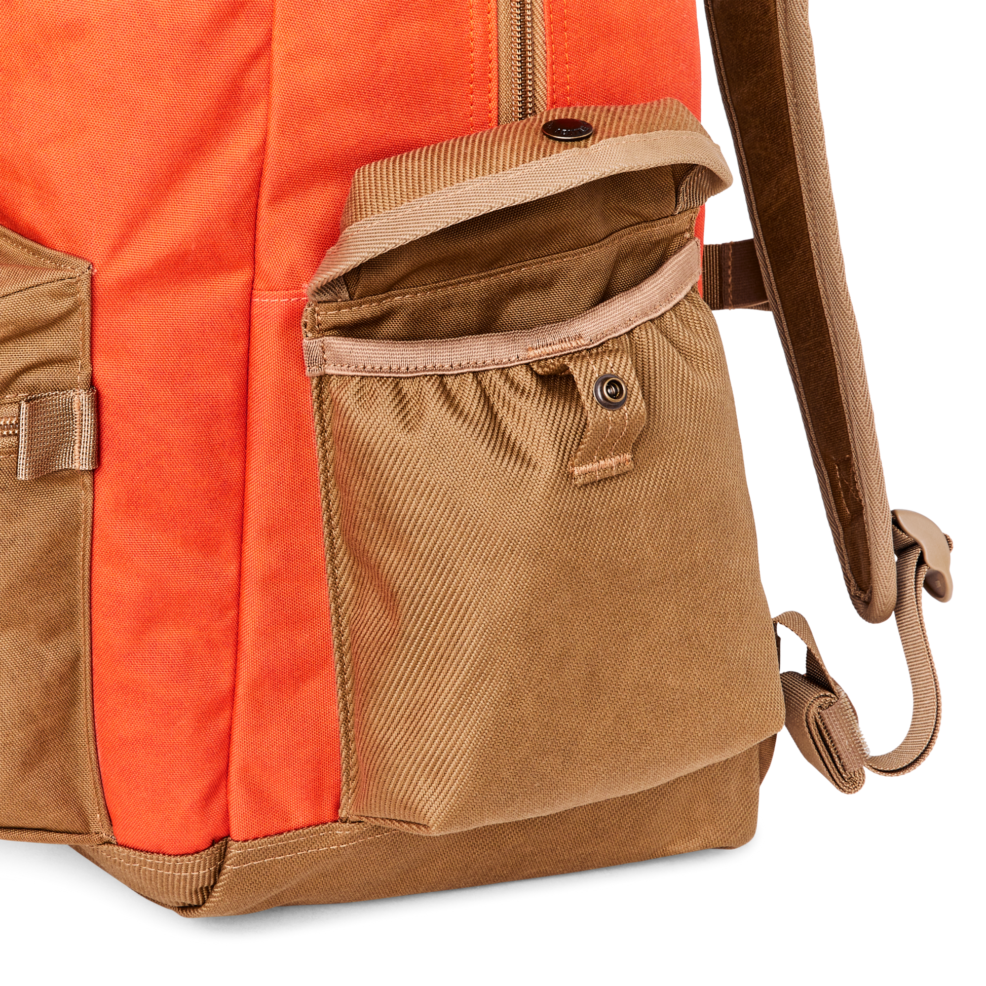 Alternate view of the Filson Surveyor 36l Backpack - Dark Tan / Flame