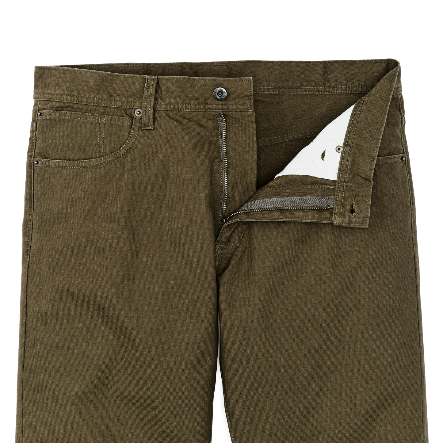 Alternate view of the Filson Dry Tin Cloth 5-pocket Pants - Marsh Olive