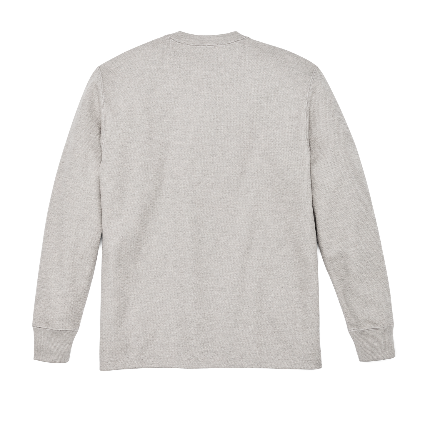 Alternate view of the Filson Waffle Knit Thermal Crewneck - Light Heather Gray