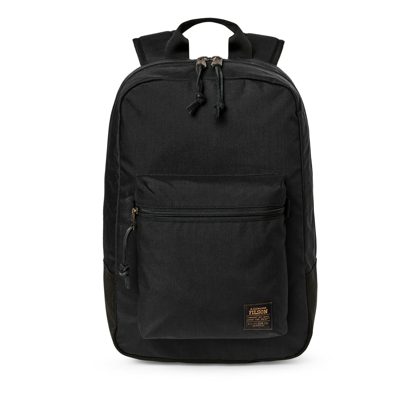 Front-facing image of the Filson Surveyor 25l Backpack - Black