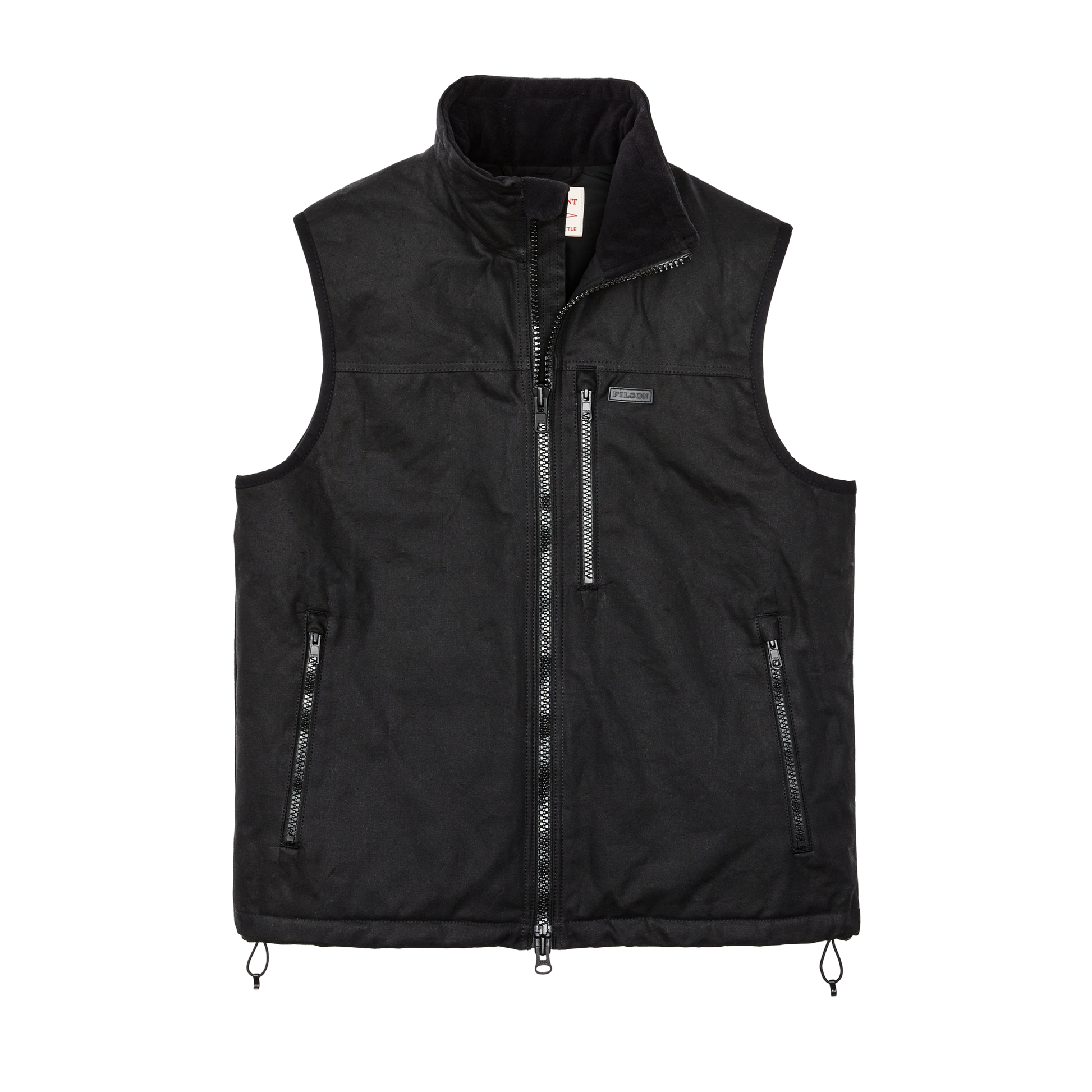 Front-facing image of the Filson Tin Cloth Primaloft¬Æ Vest - Black