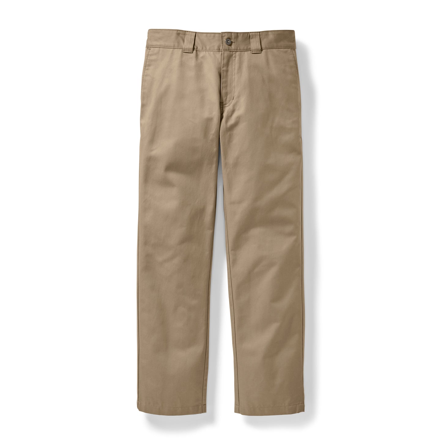 Front view of Filson Bremerton Work Pants in khaki