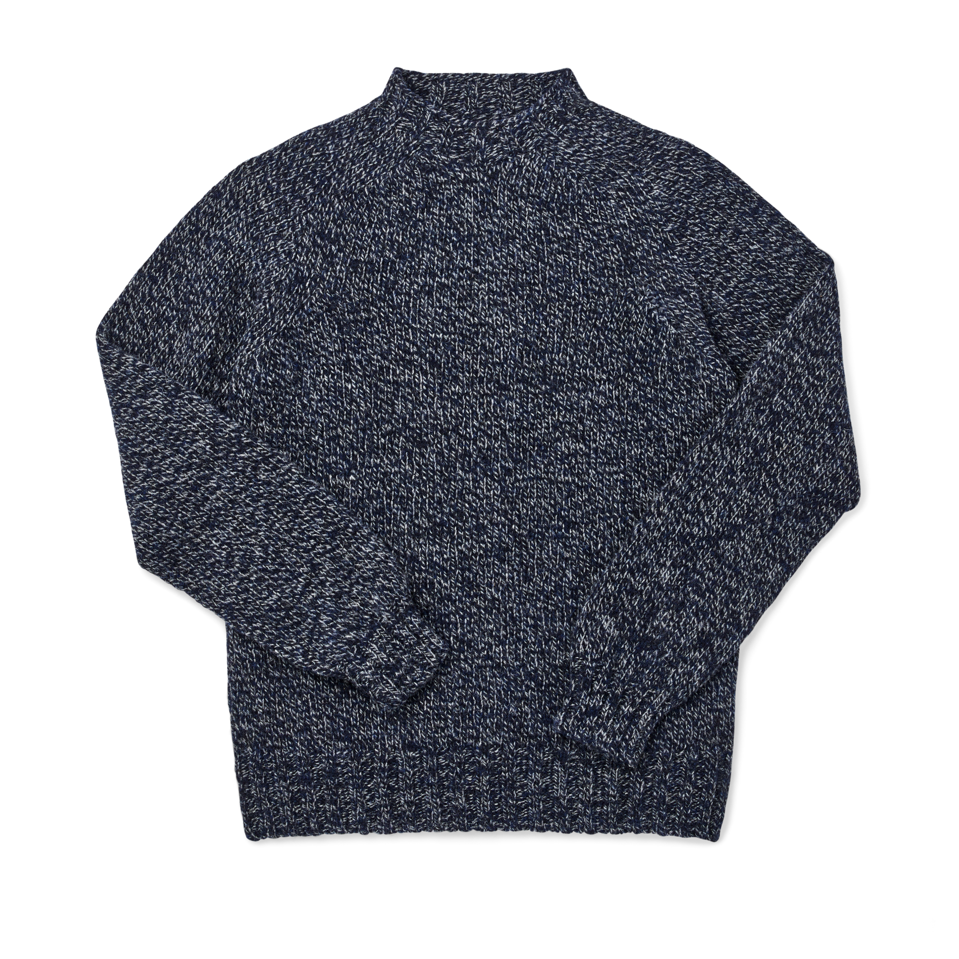 Front-facing image of the Filson 3gg Crewneck Sweater - Navy / Gray Marl