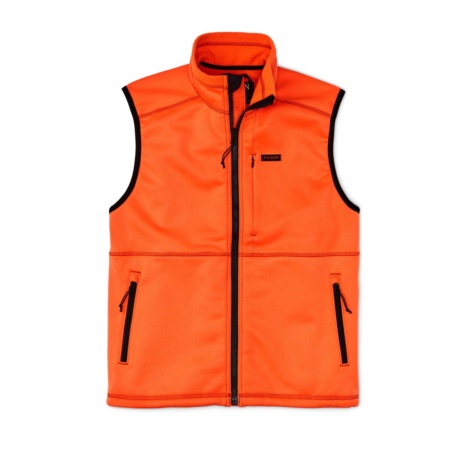 Front-facing image of the Filson Granite Spire Fleece Vest - Flame