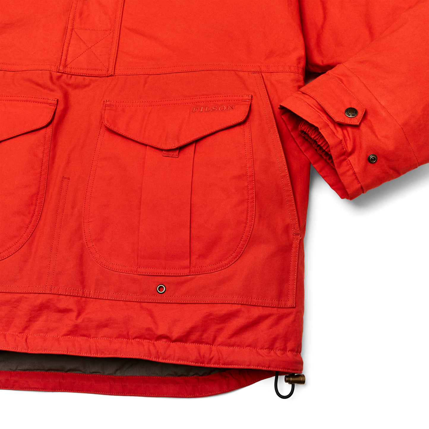 Alternate view of the Filson Ranger Insulated Anorak - Expedition Orange