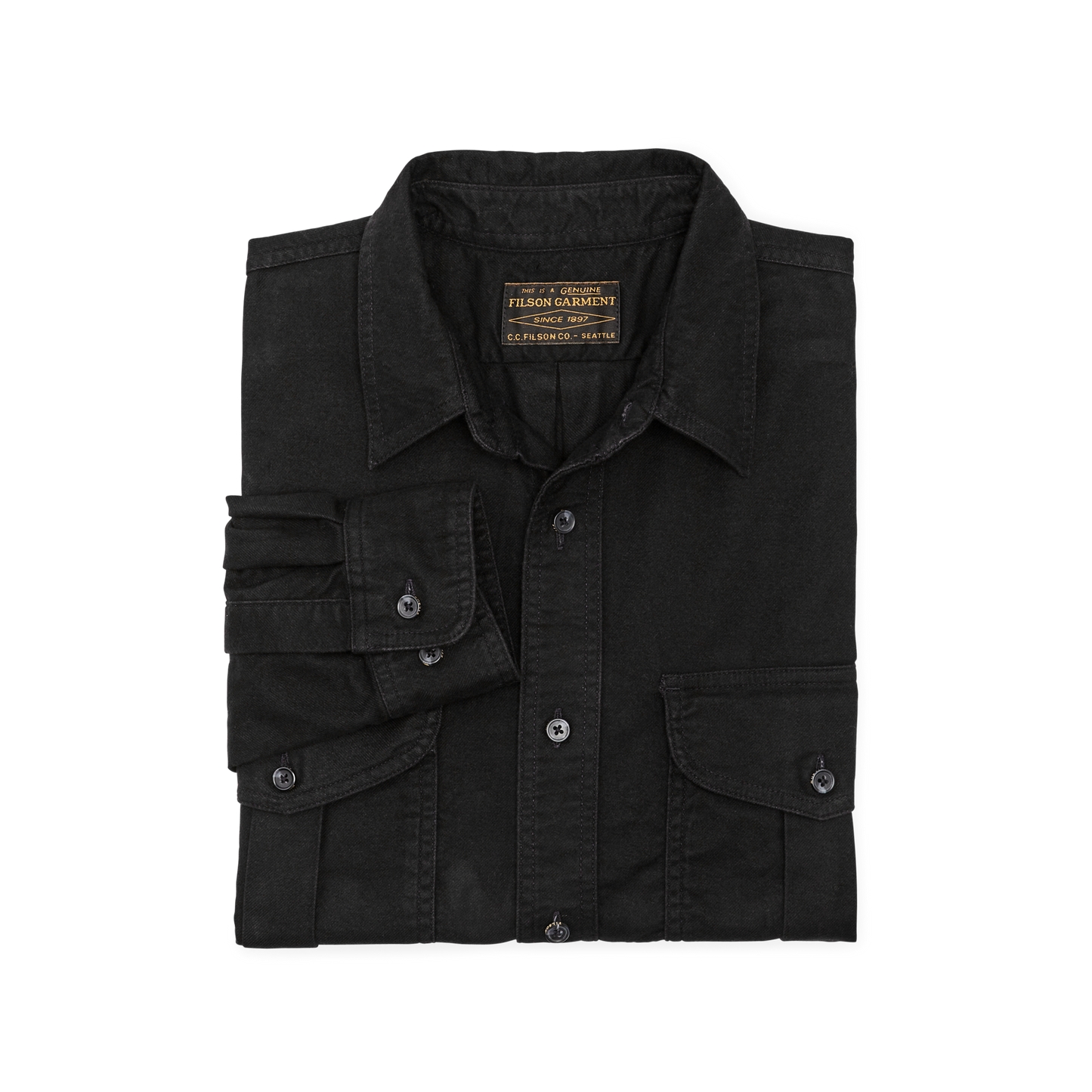 Alternate view of the Filson Alaskan Guide Shirt - Black