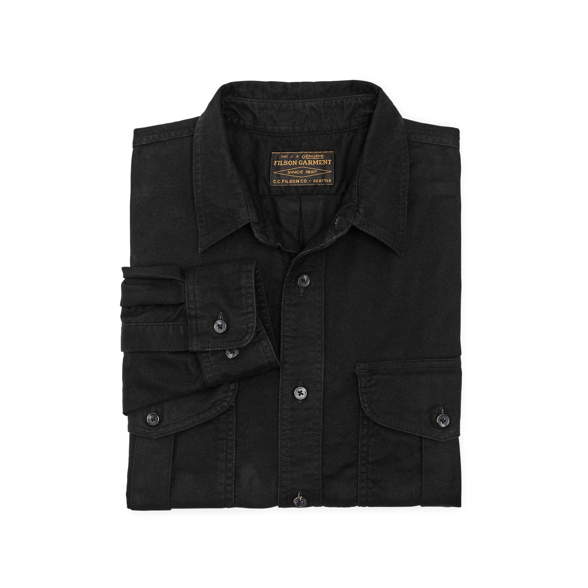 Alternate view of the Filson Alaskan Guide Shirt - Black