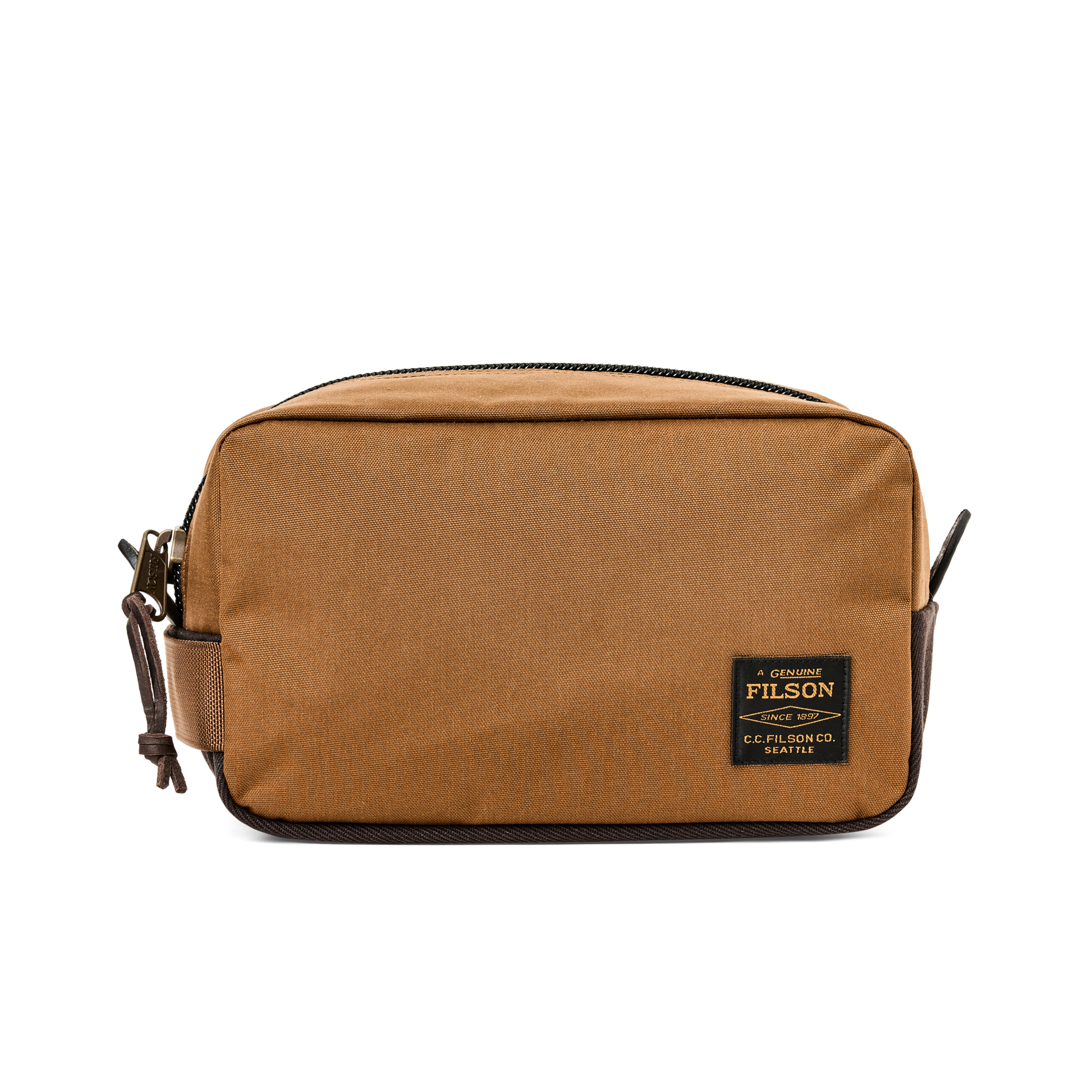 Front-facing image of the Filson Travel Pack - Whiskey