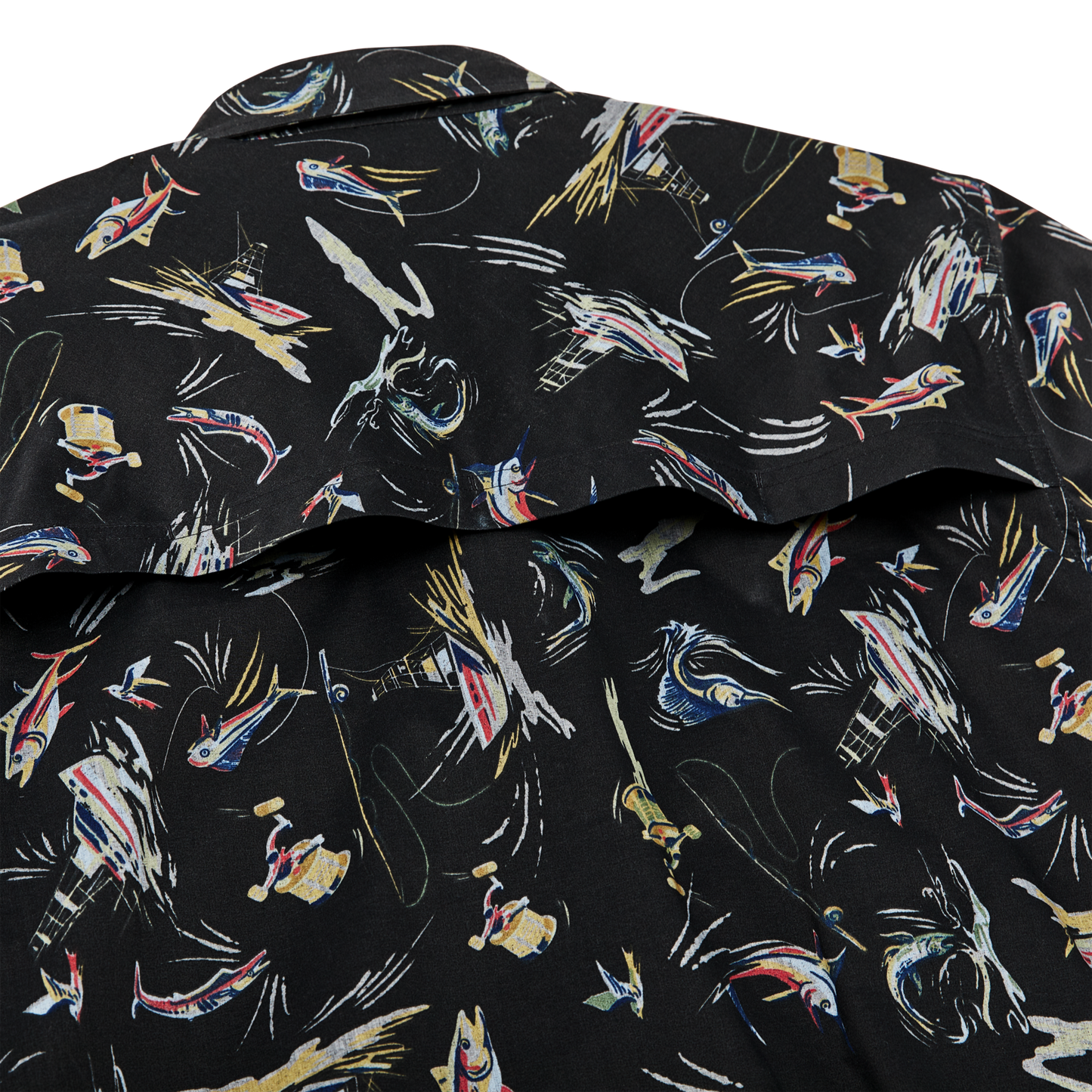 Alternate view of the Filson Twin Lakes Short Sleeve Sport Shirt - Offshore Catch Print