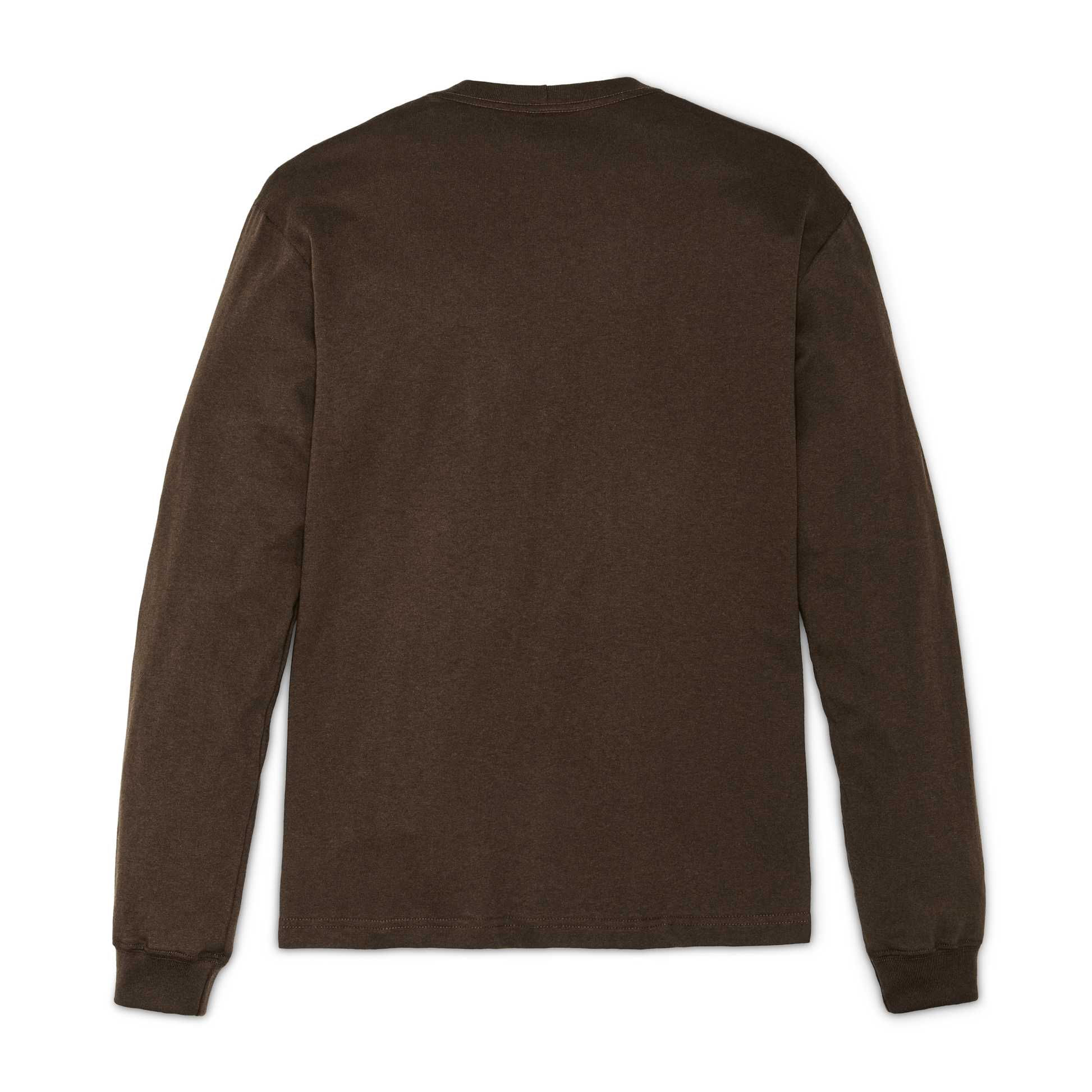 Alternate view of the Filson Long Sleeve Pioneer Pocket T-shirt - Dark Brown