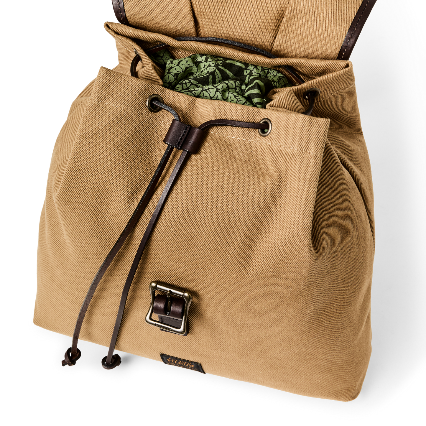 Alternate view of the Filson Rugged Twill Drawstring Backpack - Tan