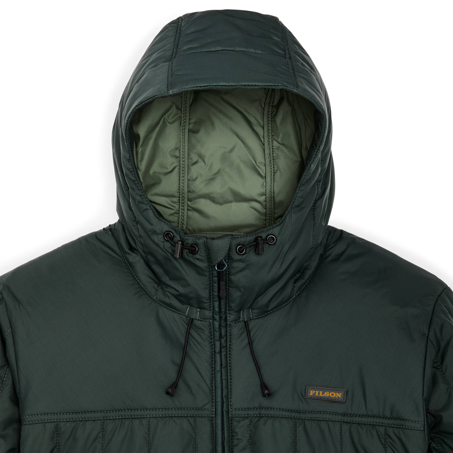 Alternate view of the Filson Ultralight Hooded Jacket - Dark Spruce