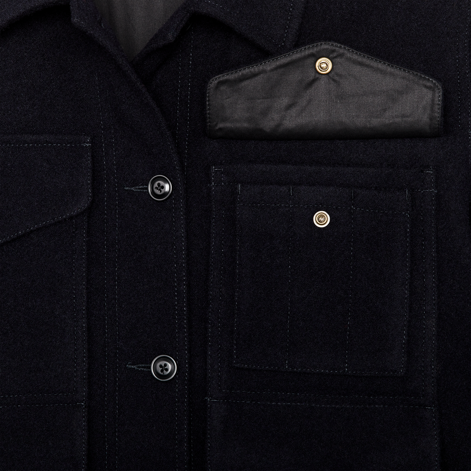 Alternate view of the Filson Women's Mackinaw Wool Cruiser Jacket - Navy