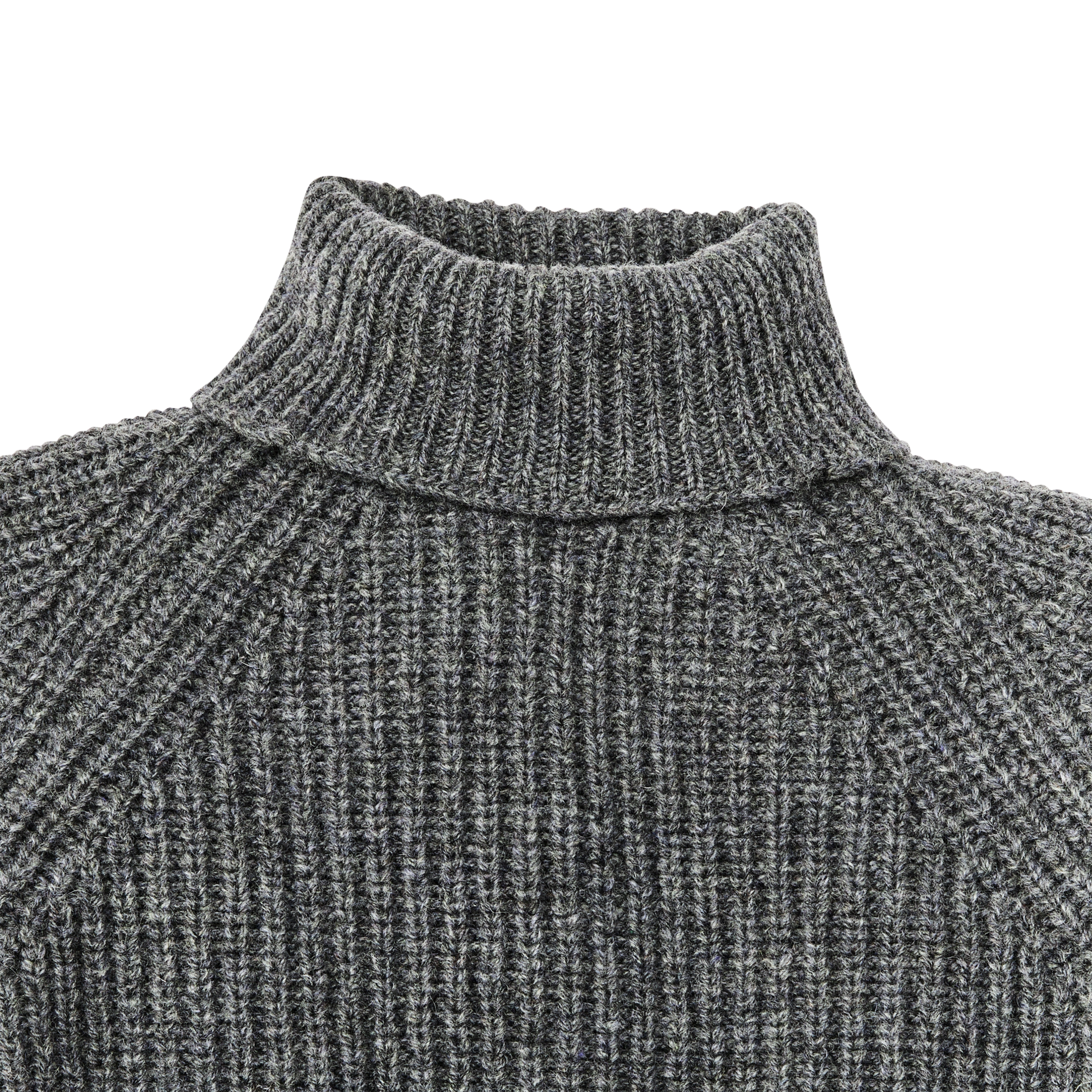 Alternate view of the Filson Bristol Roll Neck Sweater  - Heather Gray