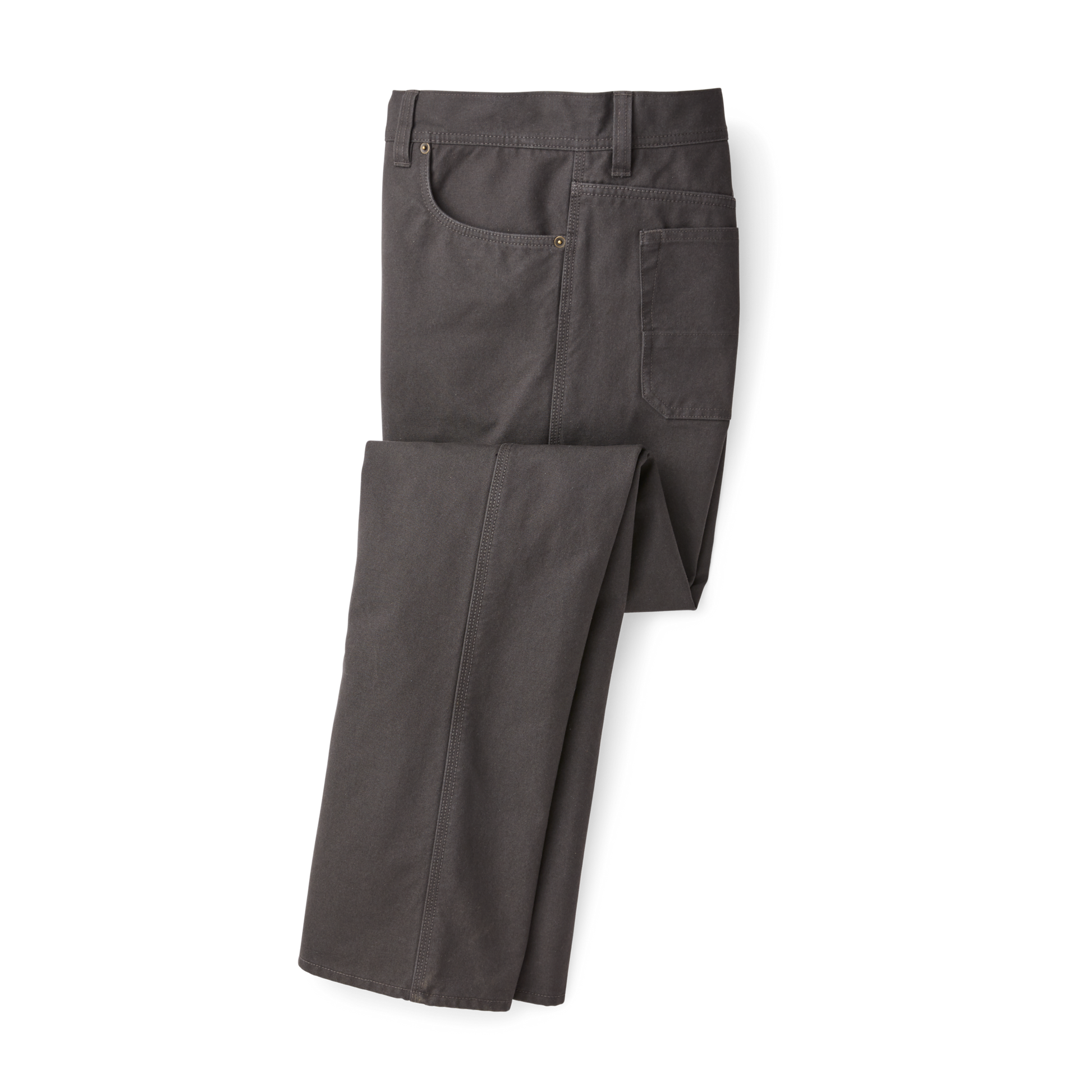 Alternate view of the Filson Flannel-lined Dry Tin Cloth Pants - Raven W/charcoal/black