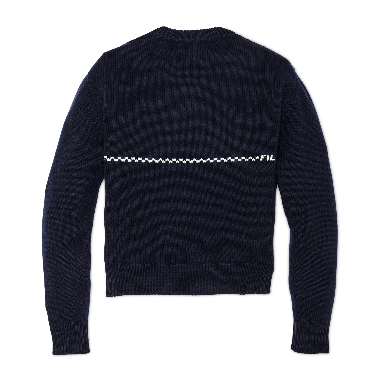 Alternate view of the Filson Women's Wool Crewneck Sweater - Navy / Horse