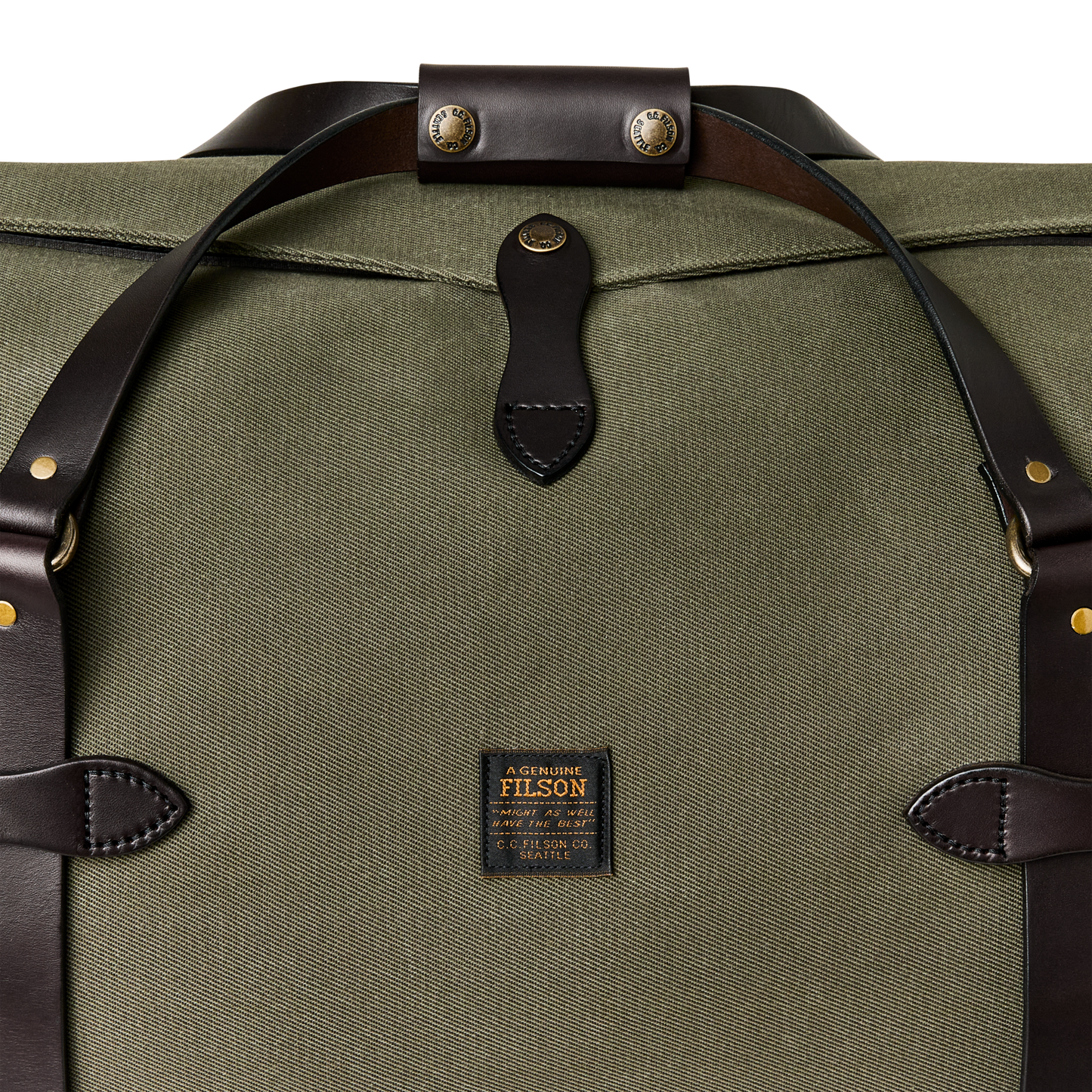 Alternate view of the Filson Large Rugged Twill Duffle Bag - Otter Green