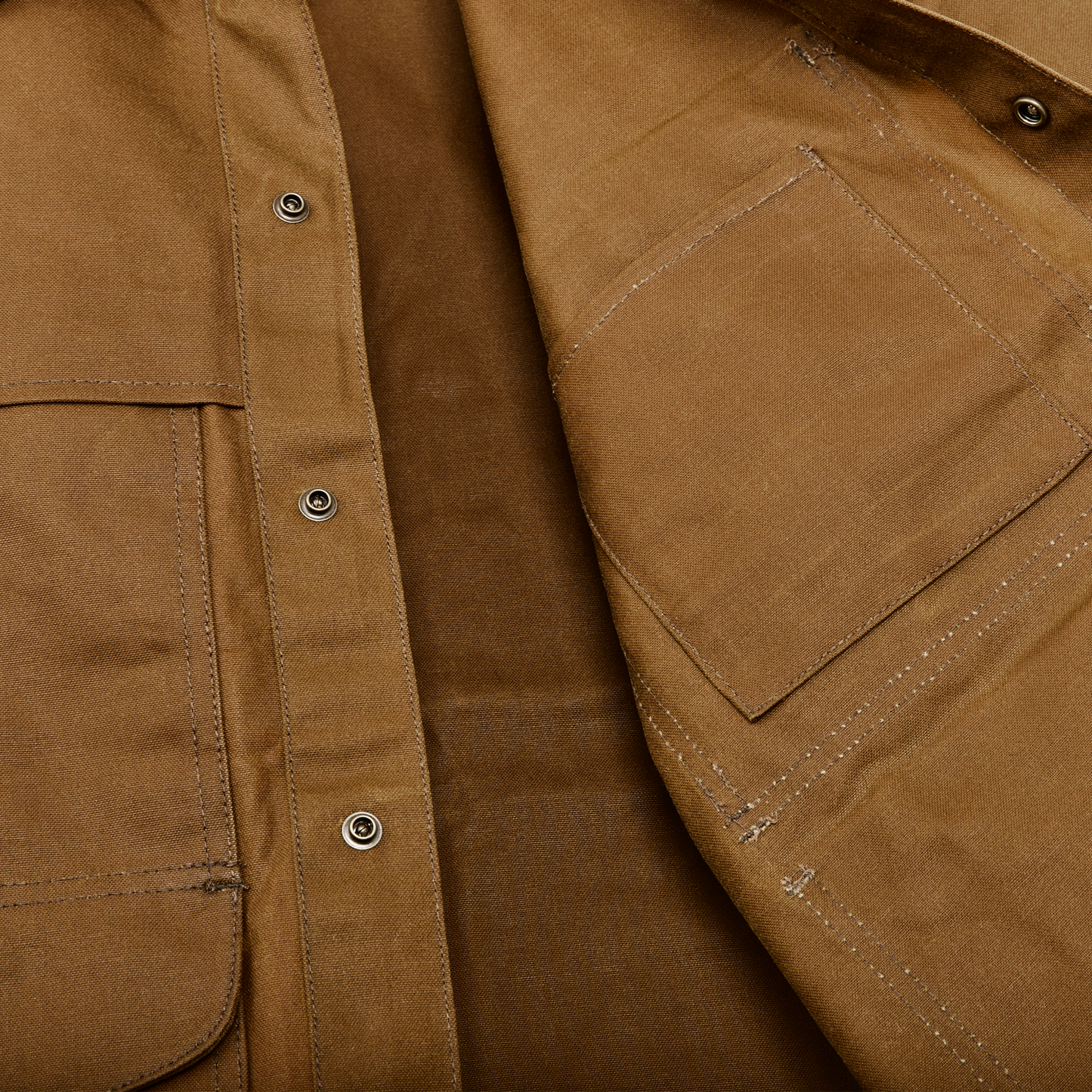 Alternate view of the Filson Tin Cloth Cruiser Jacket - Dark Tan