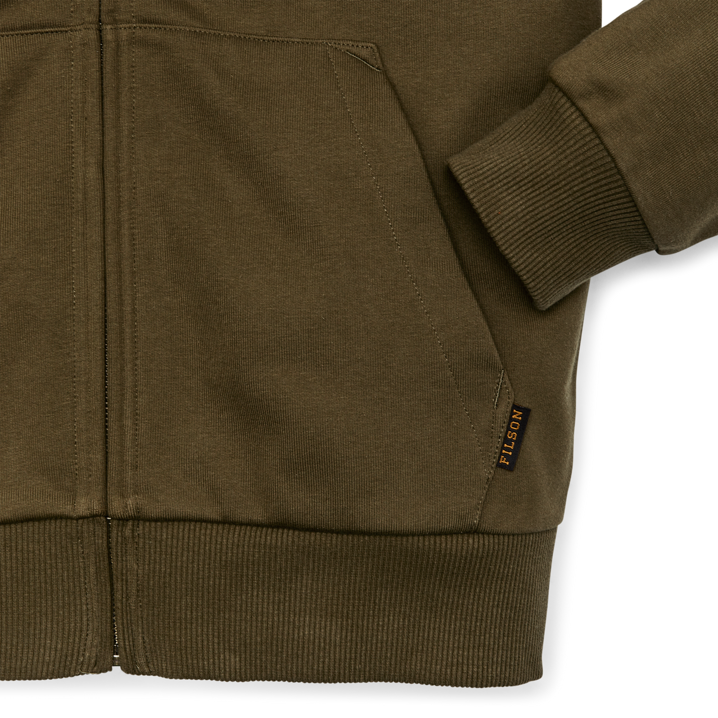 Alternate view of the Filson Prospector Full-zip Hoodie - Dark Olive