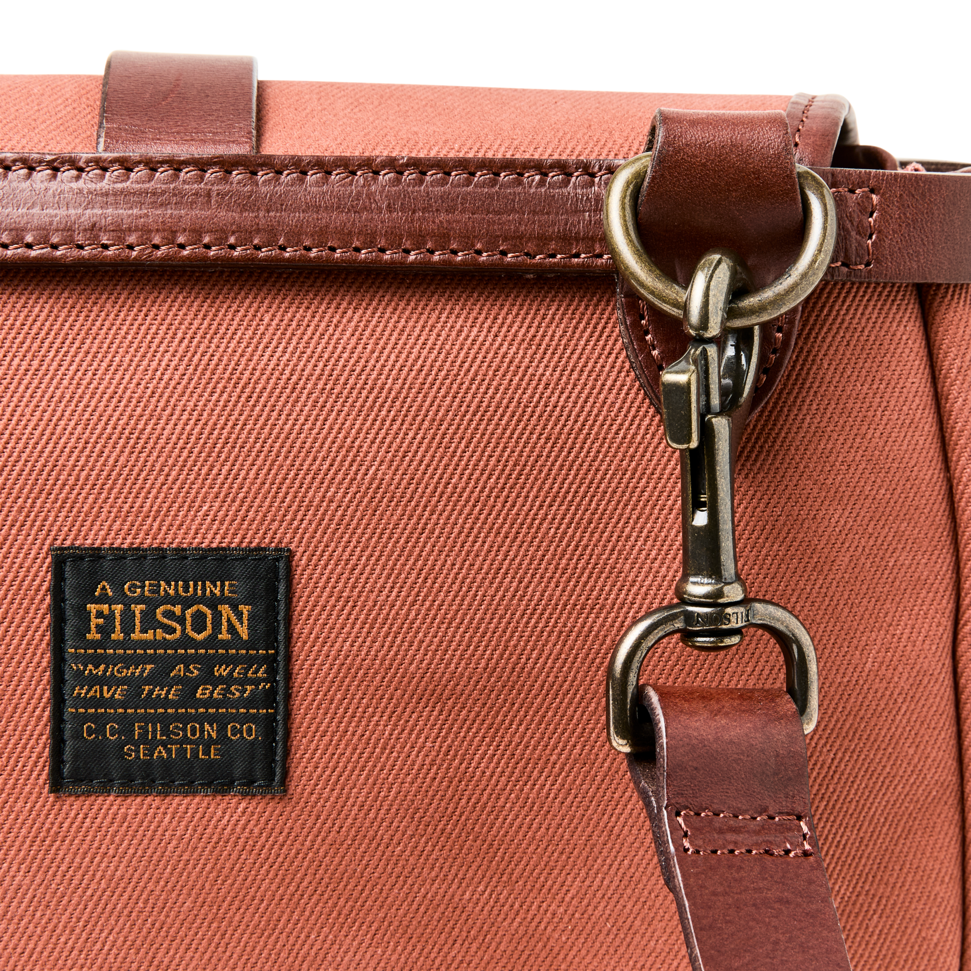 Alternate view of the Filson Rugged Twill Xs Field Bag - Light Rust