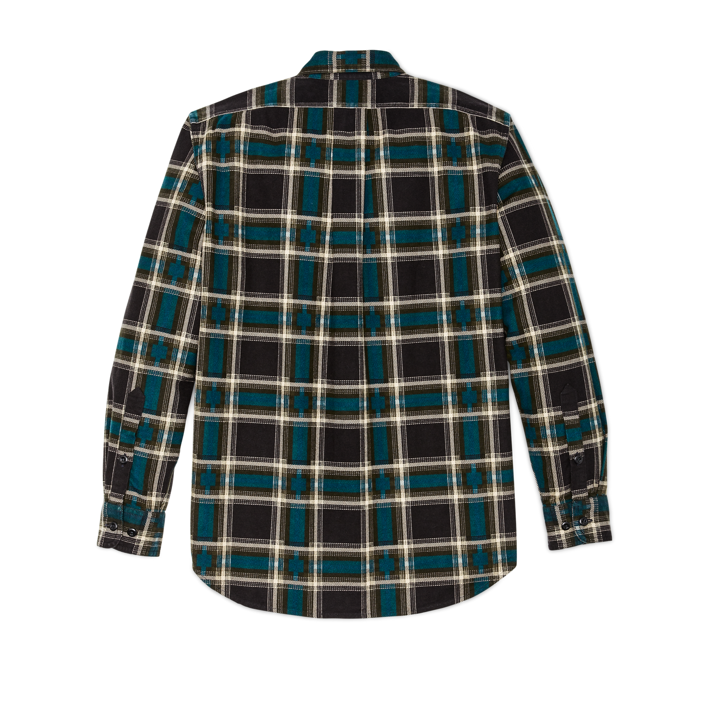 Alternate view of the Filson Field Flannel Shirt - Brown / Blue / Multi Plaid