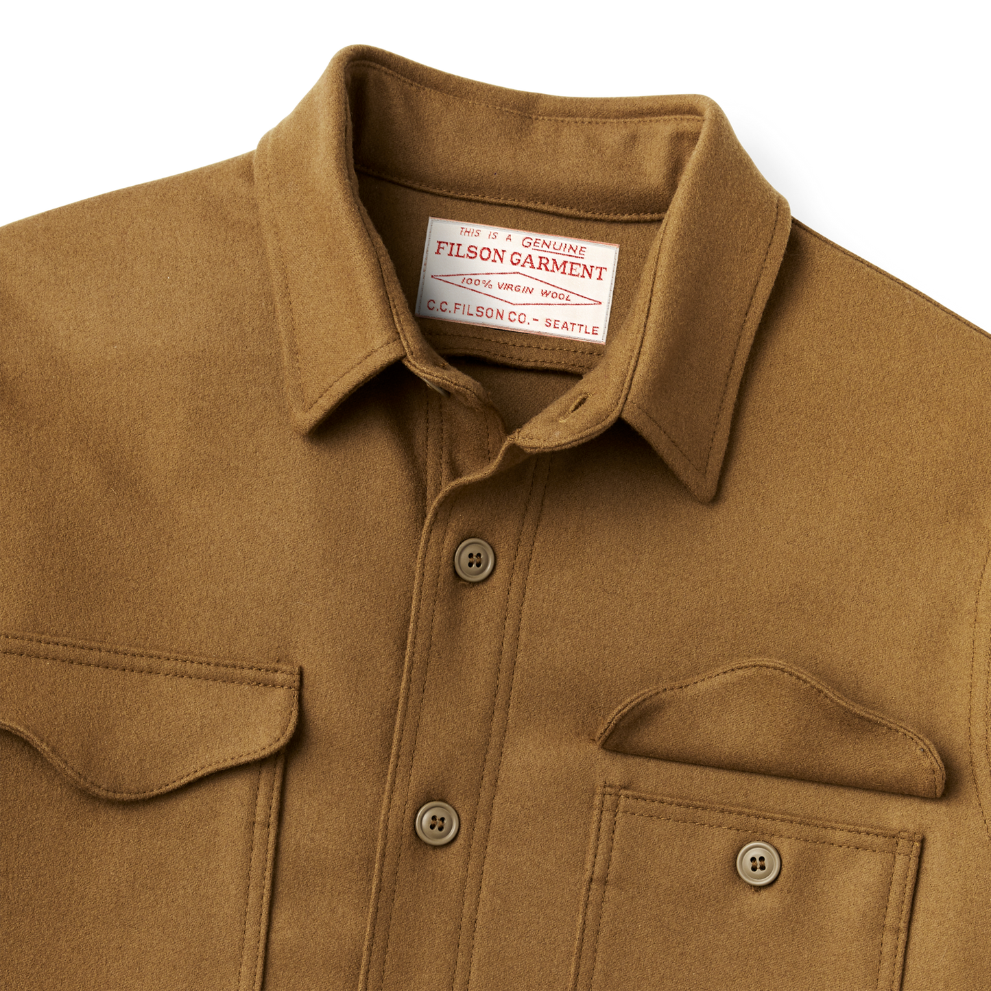 Alternate view of the Filson Jac-shirt - Dark Tan