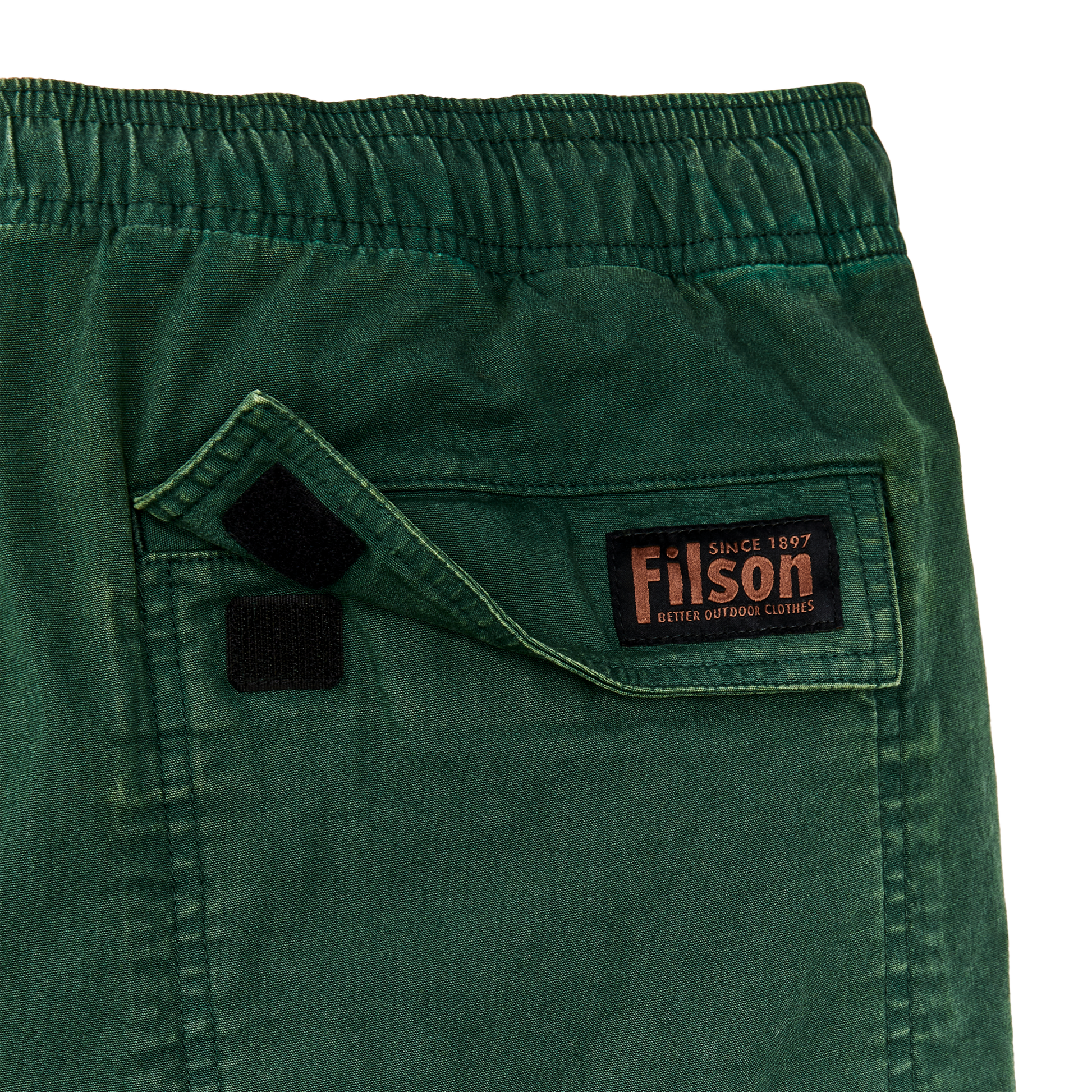 Alternate view of the Filson Granite Mountain Pull On Shorts - Pine Needle