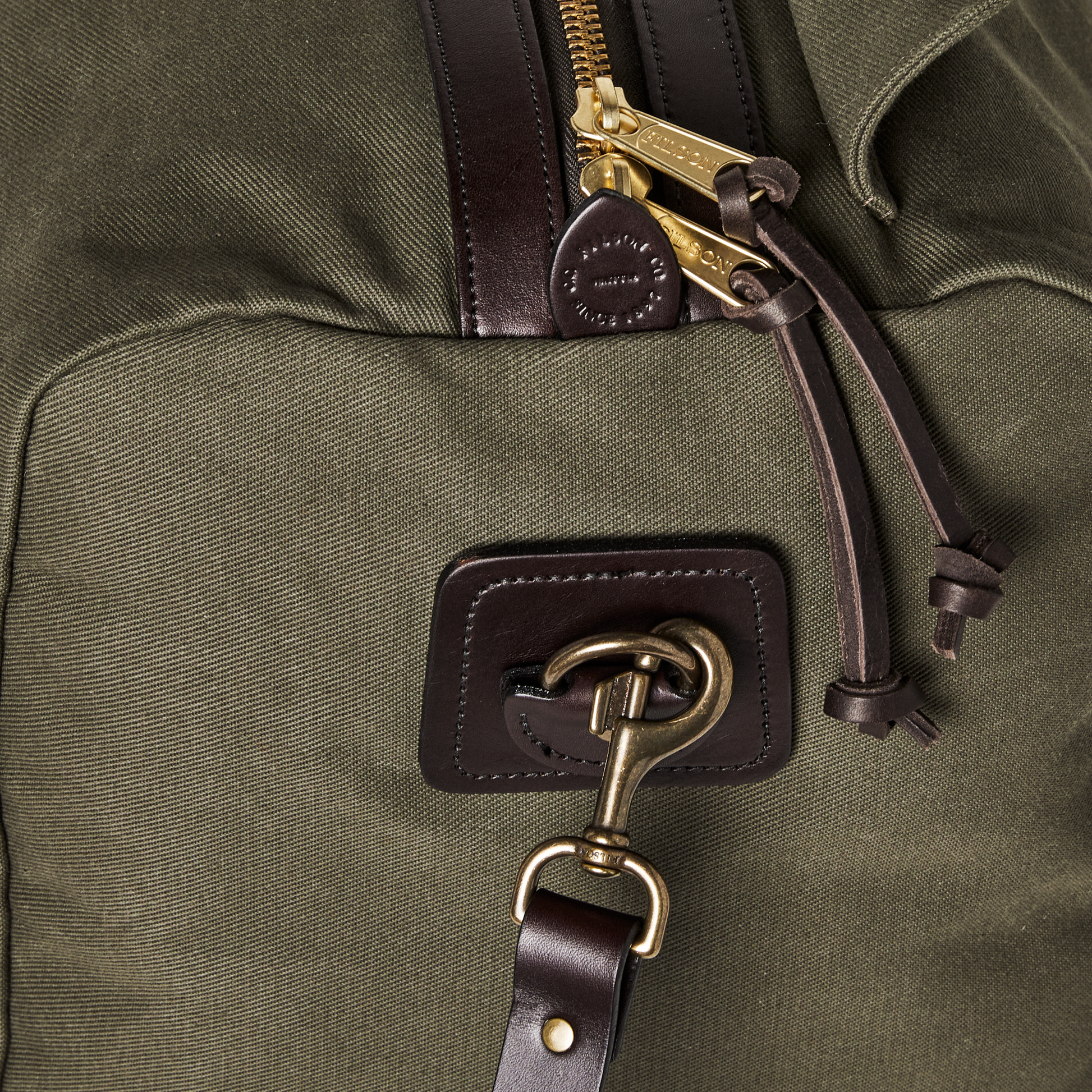 Alternate view of the Filson Medium Rugged Twill Duffle Bag - Otter Green