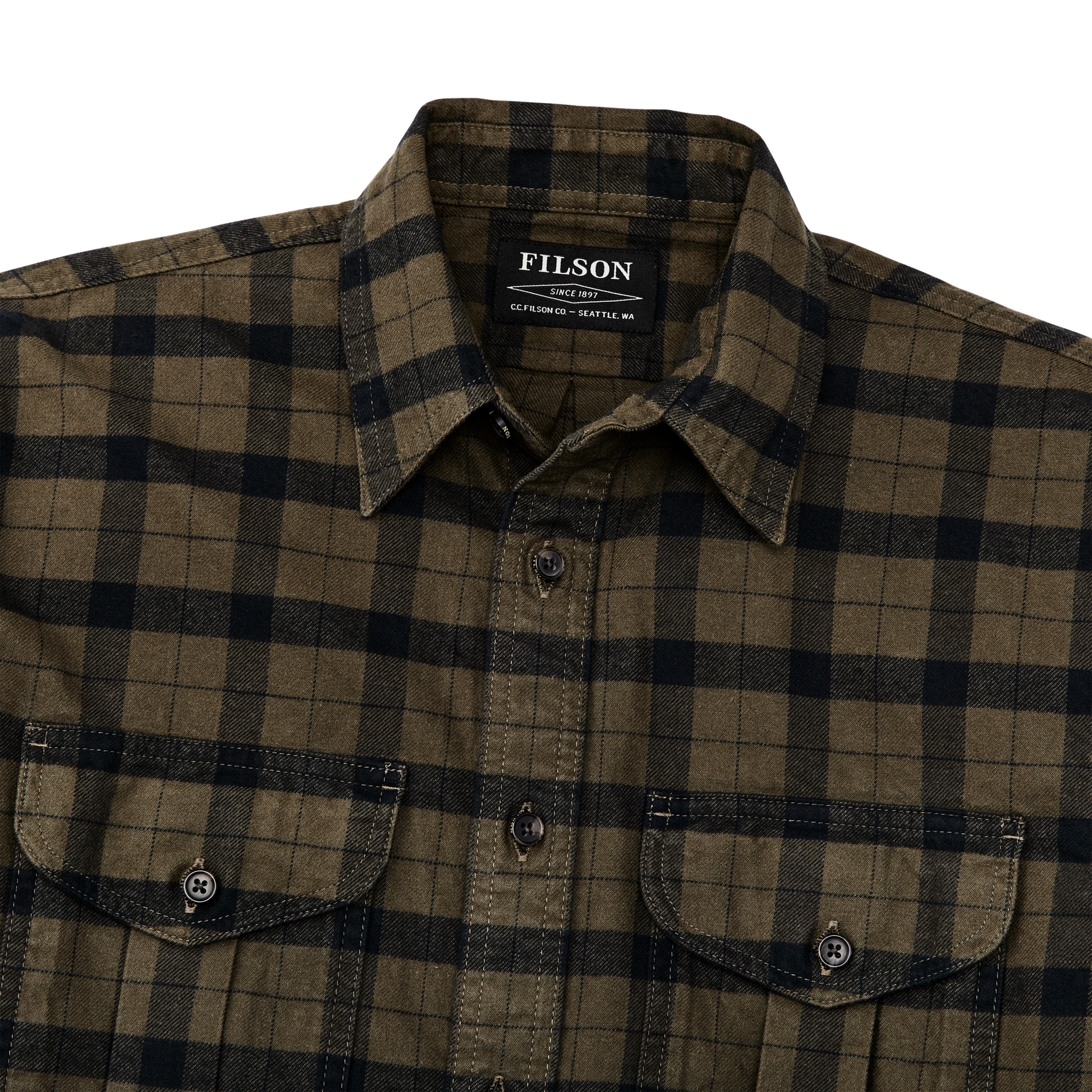 Alternate view of the Filson Alaskan Guide Shirt - Black