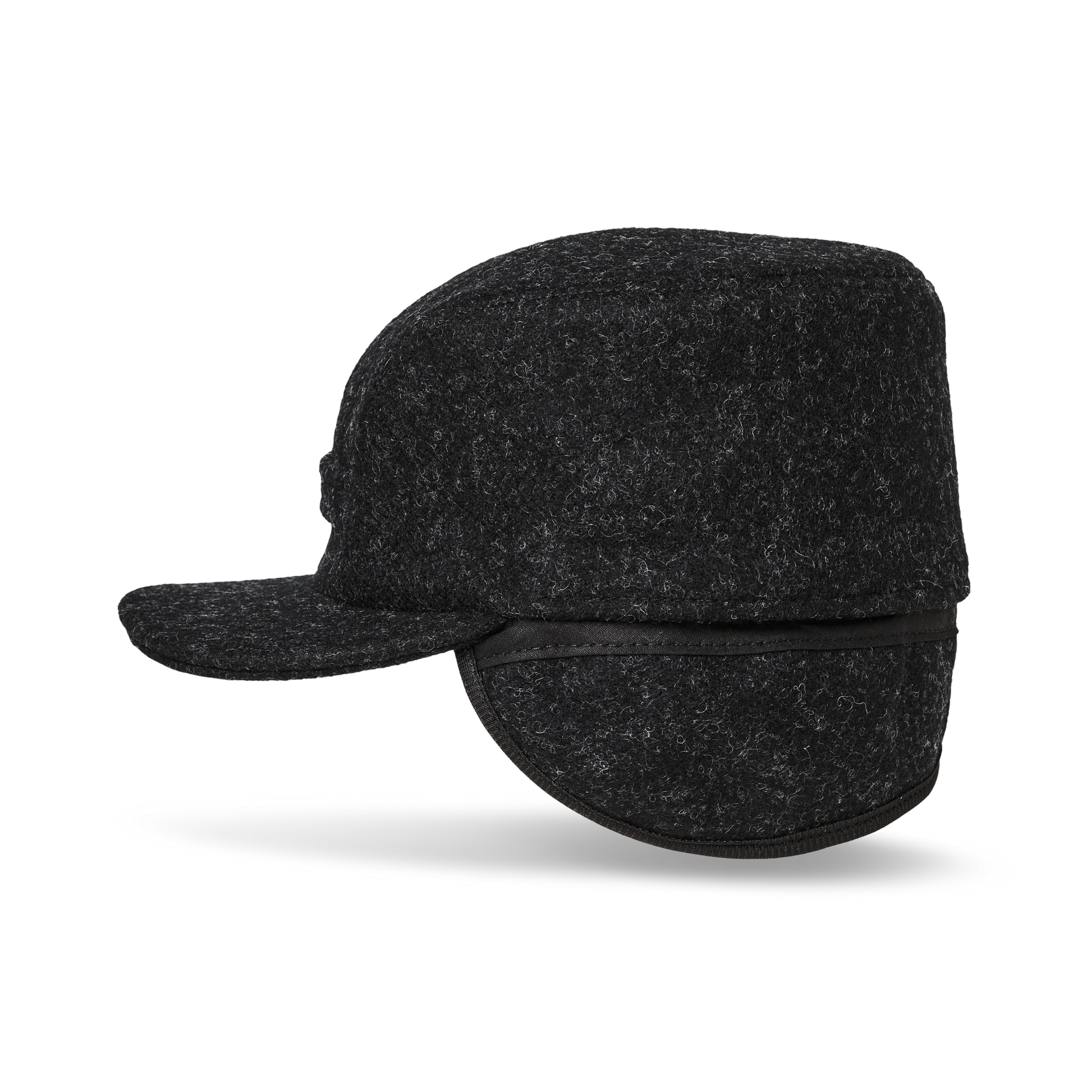 Alternate view of the Filson Mackinaw Wool Cap - Charcoal