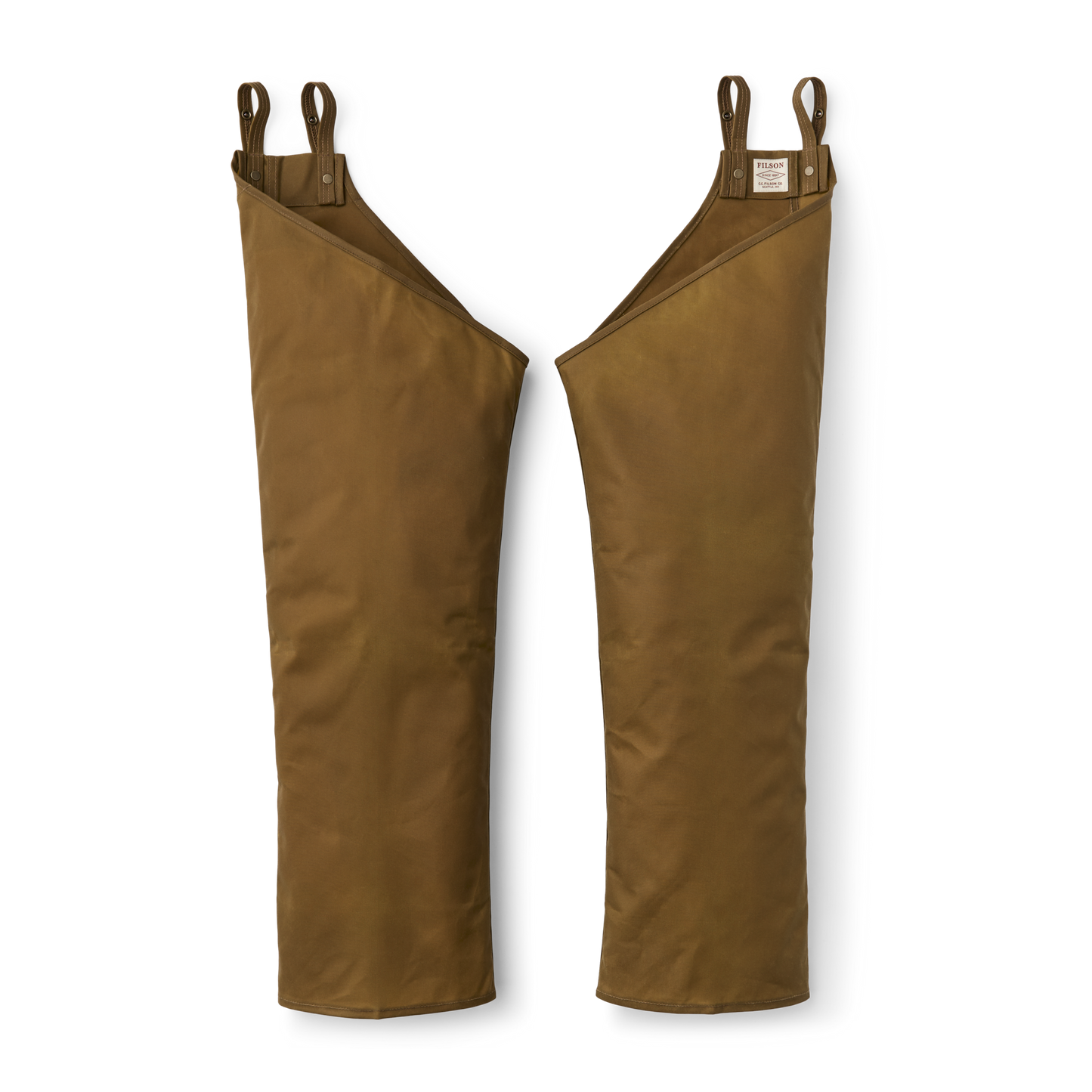 Alternate view of the Filson Single Tin Cloth Chaps - Husky Fit - Dark Tan